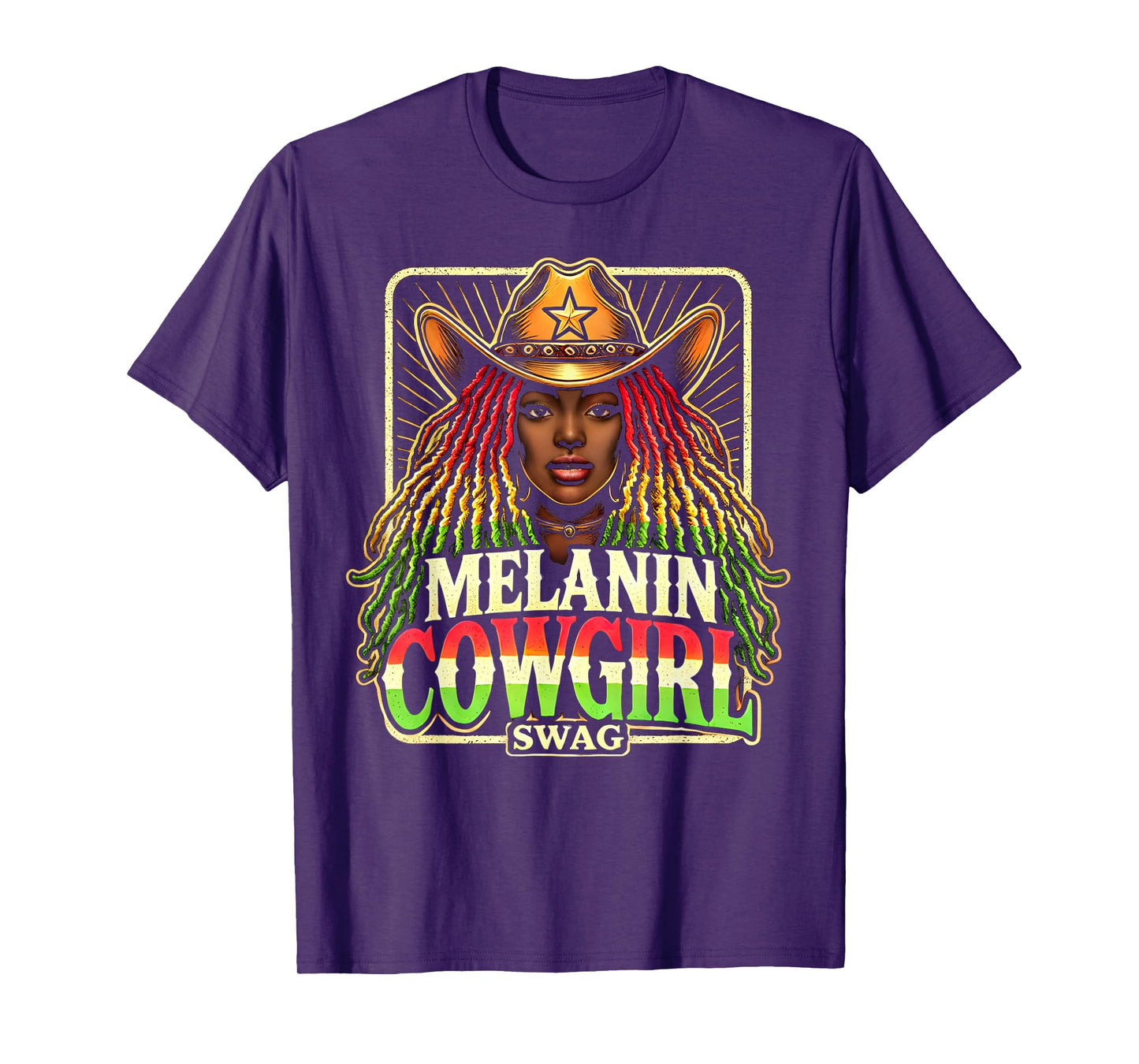 Melanin Cowgirls African American Cowgirl Swag T-Shirt