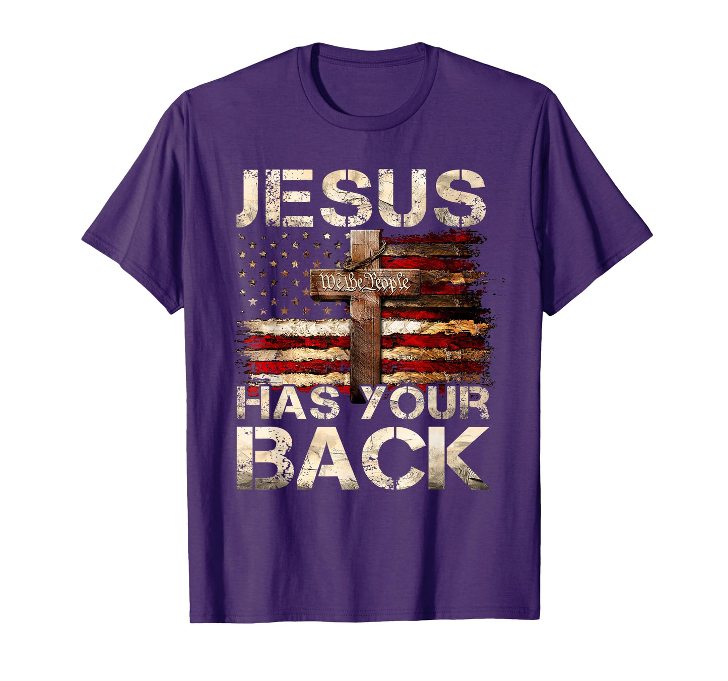Jesus Has Your Back Religious Cross Shirt, Funny Christian T-Shirt