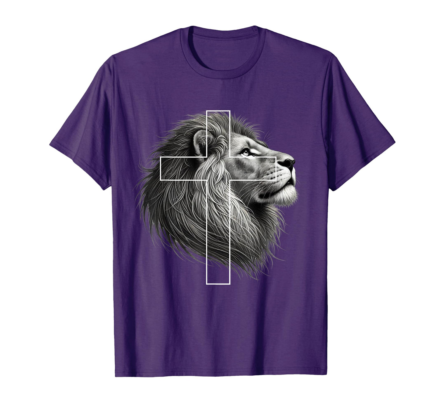 Lion of Judah Christian Cross T-Shirt