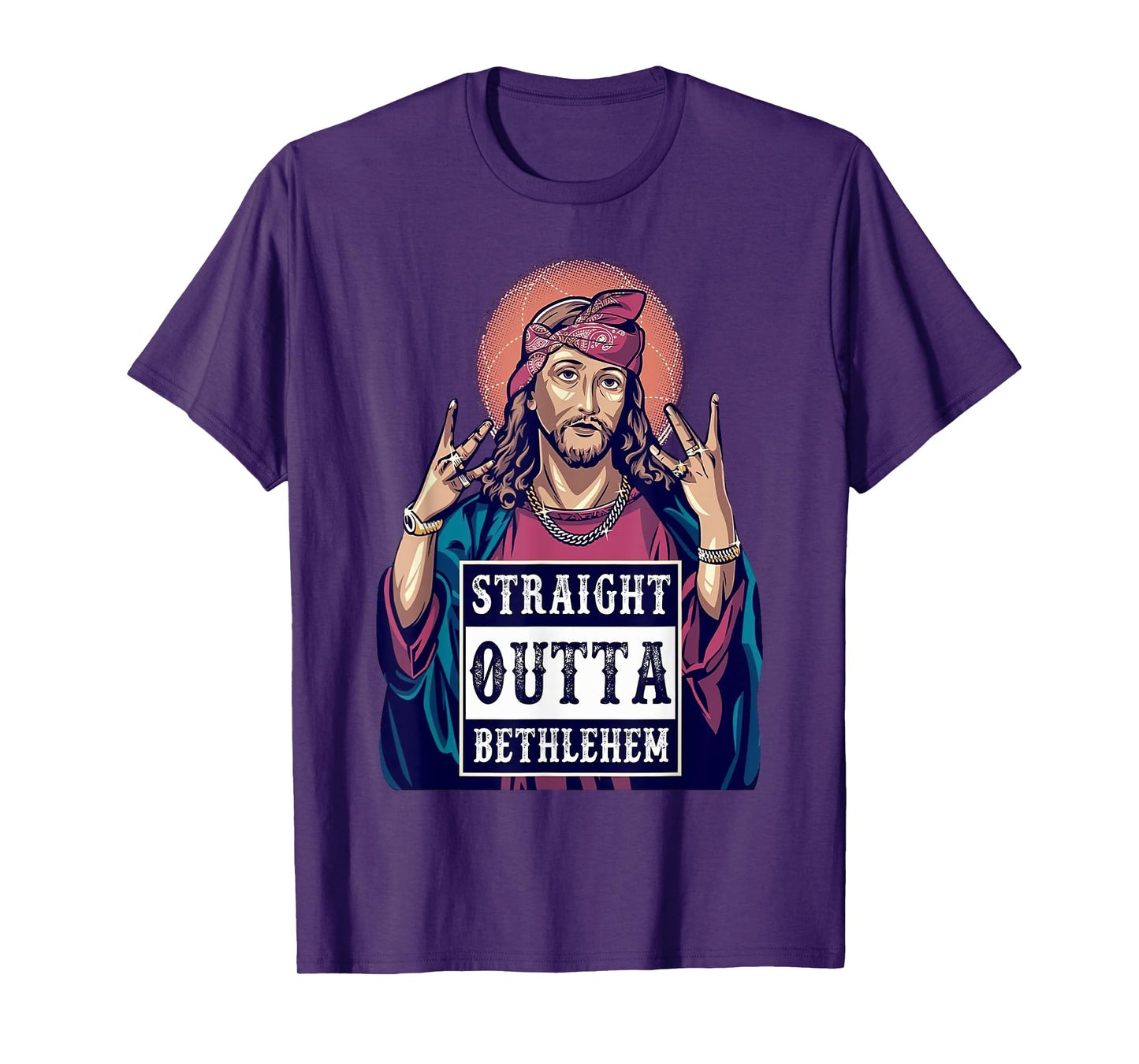 Funny Jesus Funny Christian Straight Outta Bethlehem T-Shirt