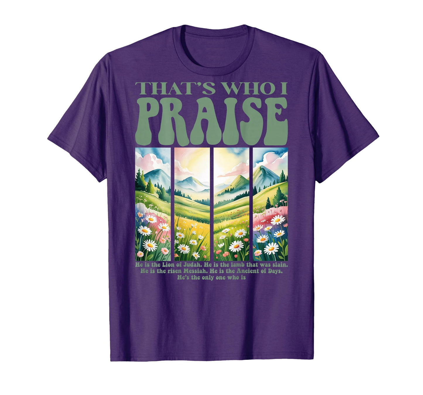 Brandon That's Who I Praise Jesus Christian Lake Merch T-Shirt