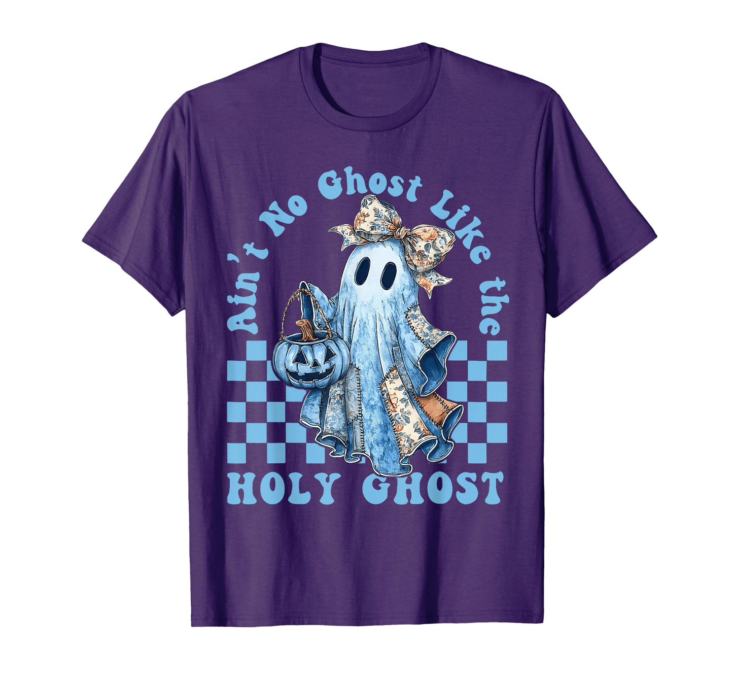 Ain’t No Ghost Like The Holy Ghost Funny Coquette Pumpkin T-Shirt