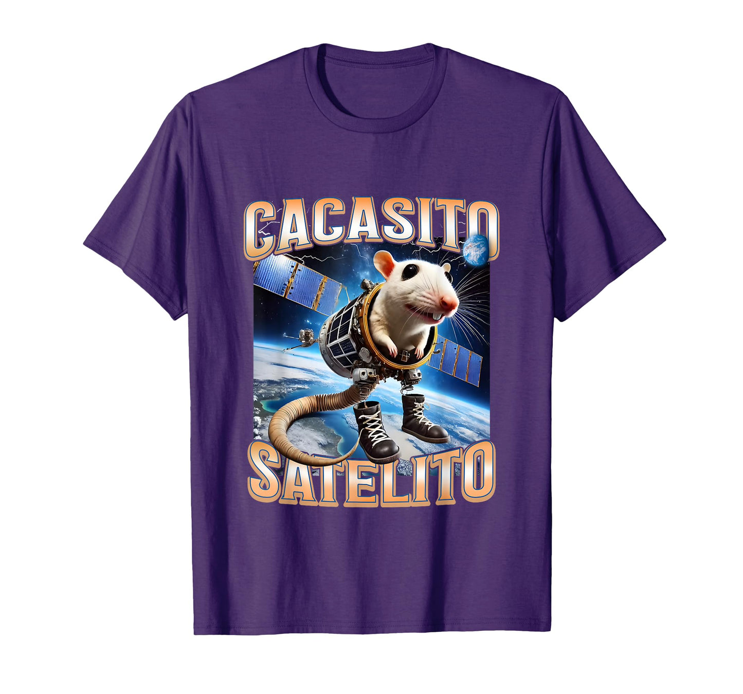 Funny Cacasito Satelito - Italian Brainrot Silly Rat Meme T-Shirt