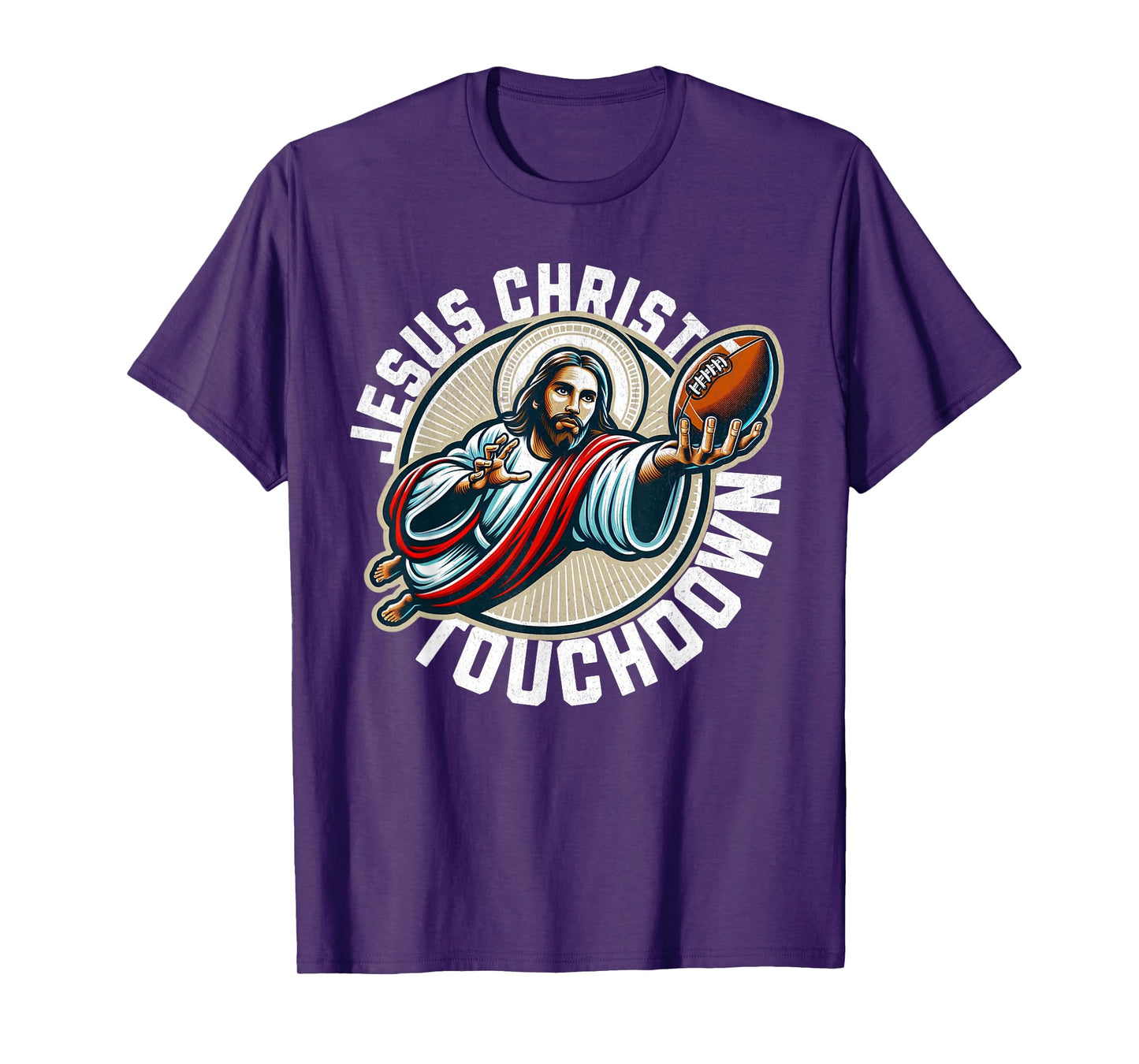 Funny football season touchdown jesus christ T-Shirt
