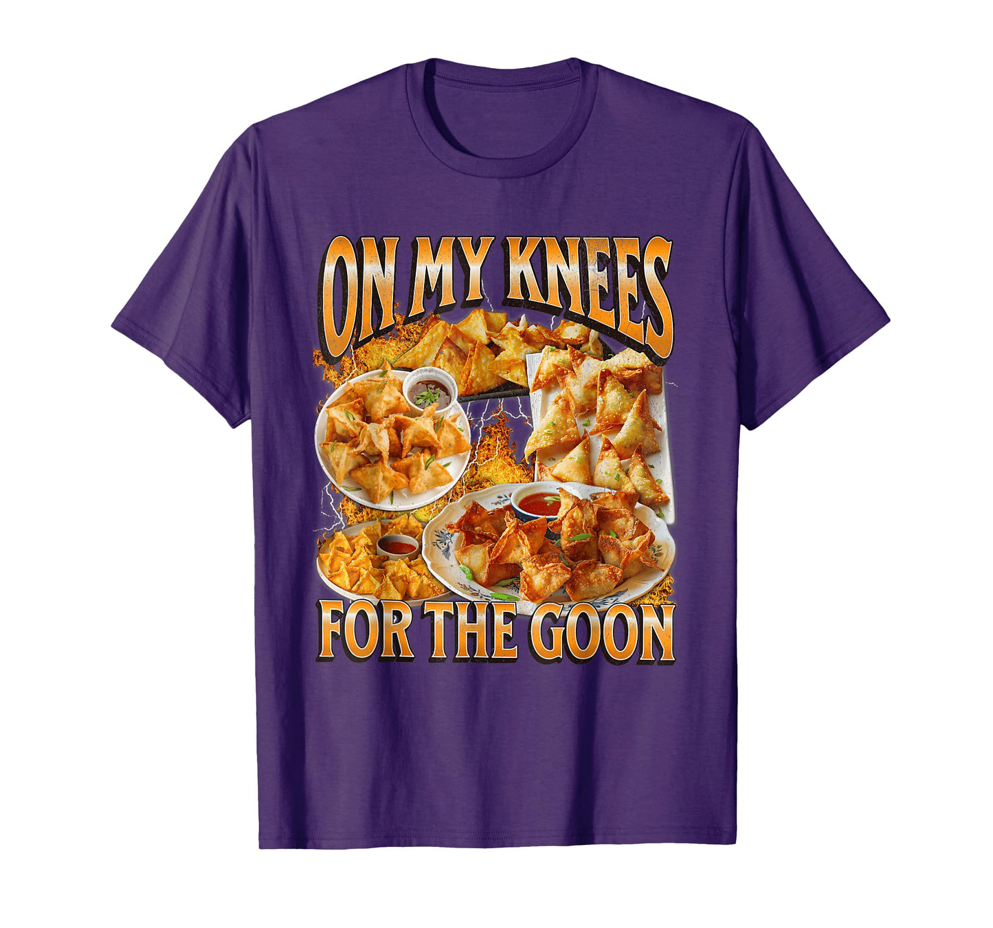 On My Knees for The-Goon Bootleg Funny Crab Rangoon Meme T-Shirt