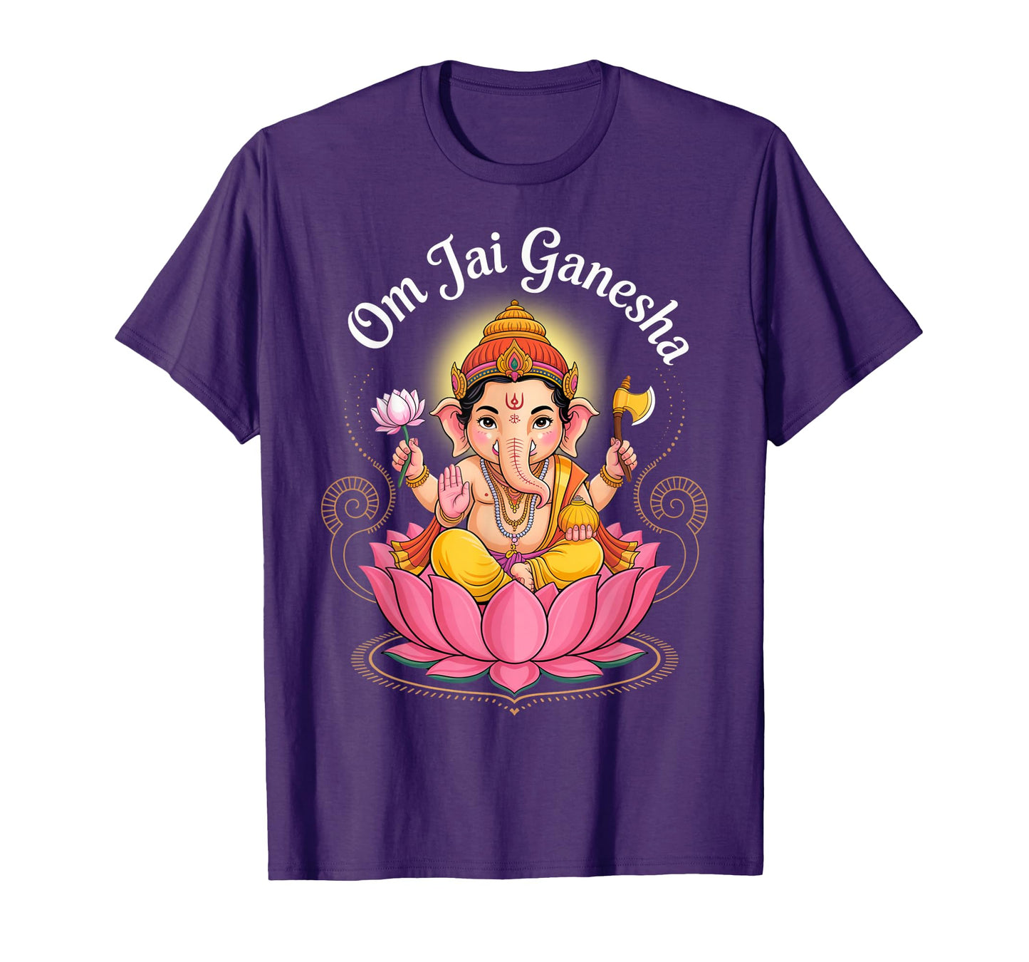 Hindu Ganesha Puja Elephant God India Meditation Yoga Murti T-Shirt
