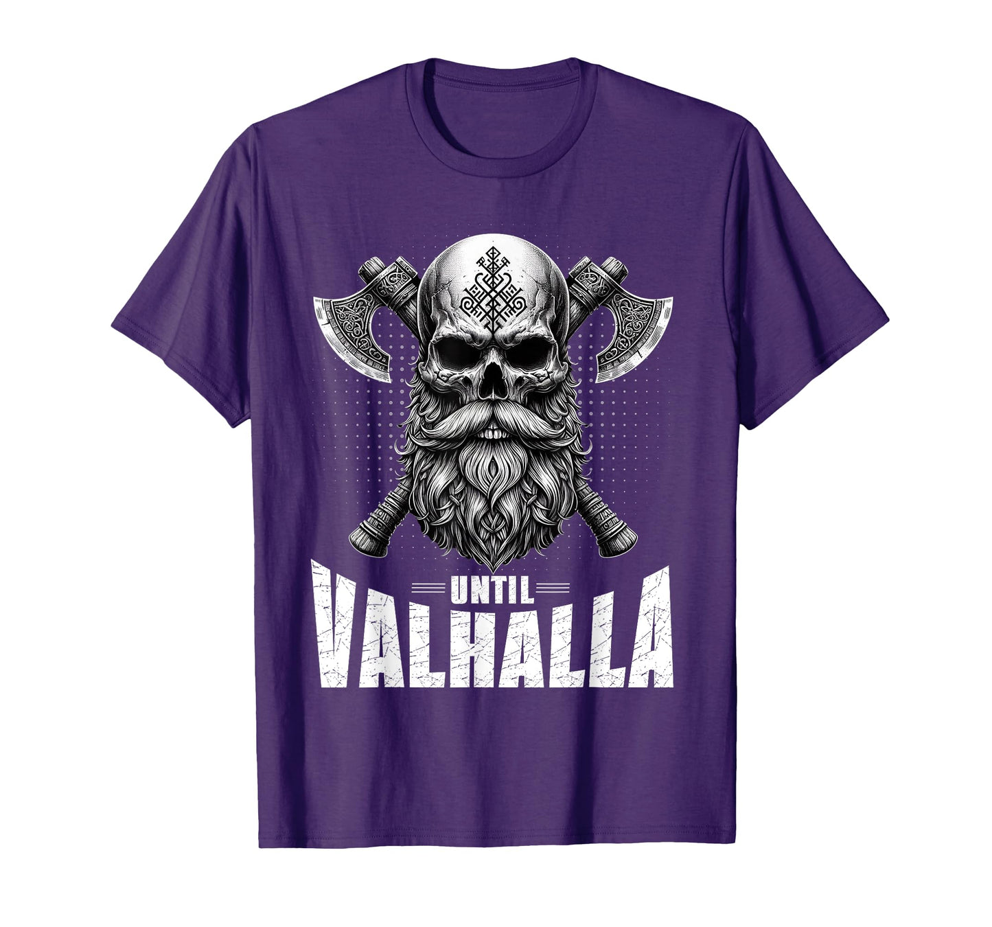 Until Valhalla Vikings Norse Runes Nordic Viking Axes Gods T-Shirt