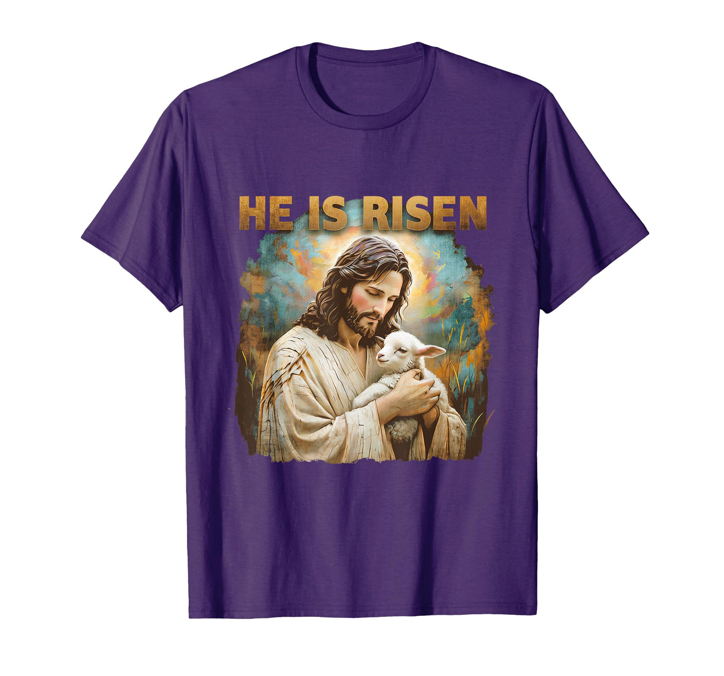 Jesus The Lamb Of God Happy Easter Christian He Is Risen T-Shirt