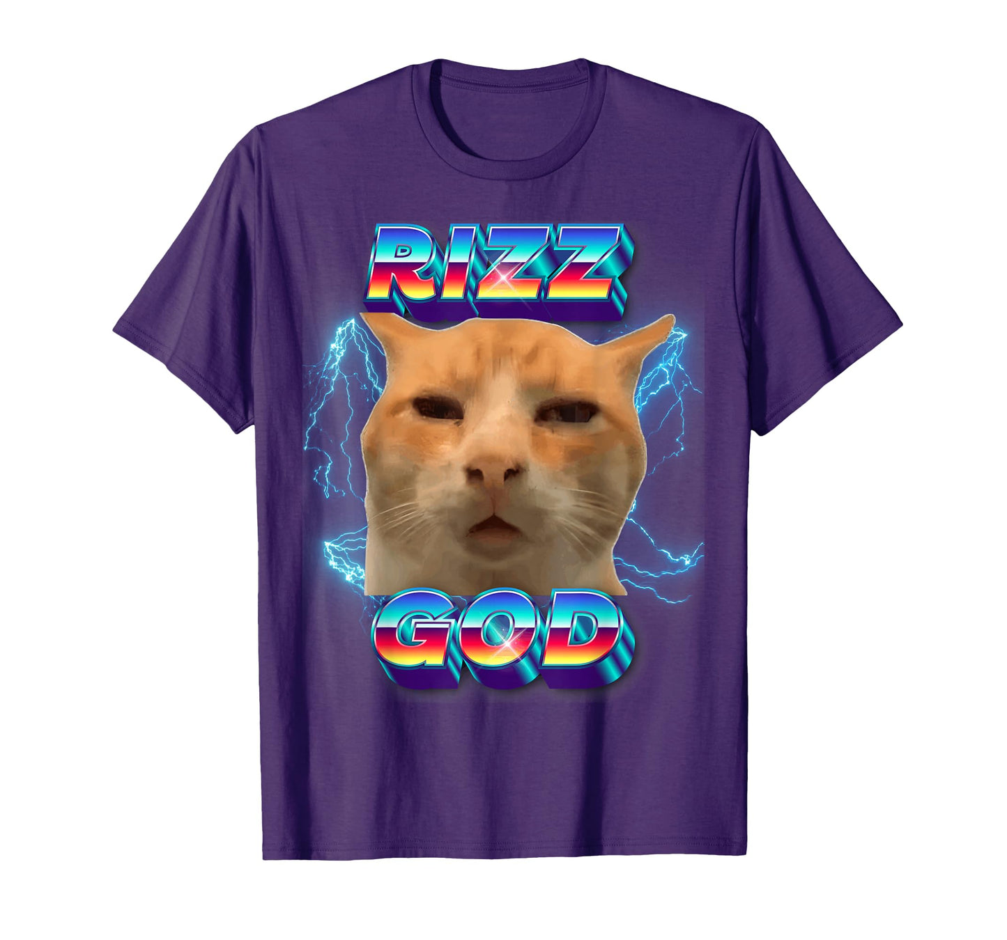 Rizz God Cat Meme Funny Memes Internet Memes Gen-Z Memes Kid T-Shirt