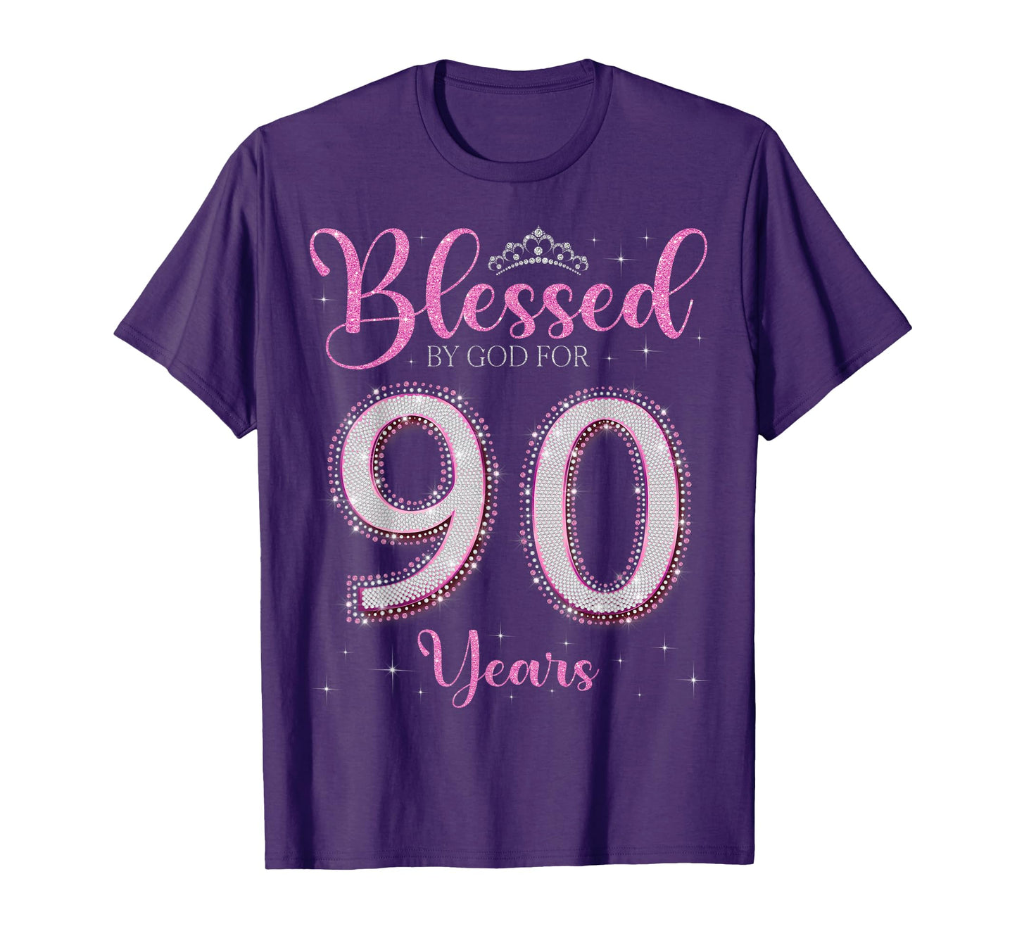Blessed By God For 90 Years Old 90th Birthday 90th Bday T-Shirt