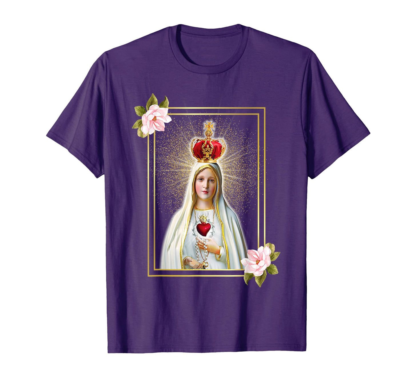 Our Lady of Fatima Immaculate Heart of Blessed Virgin Mary T-Shirt