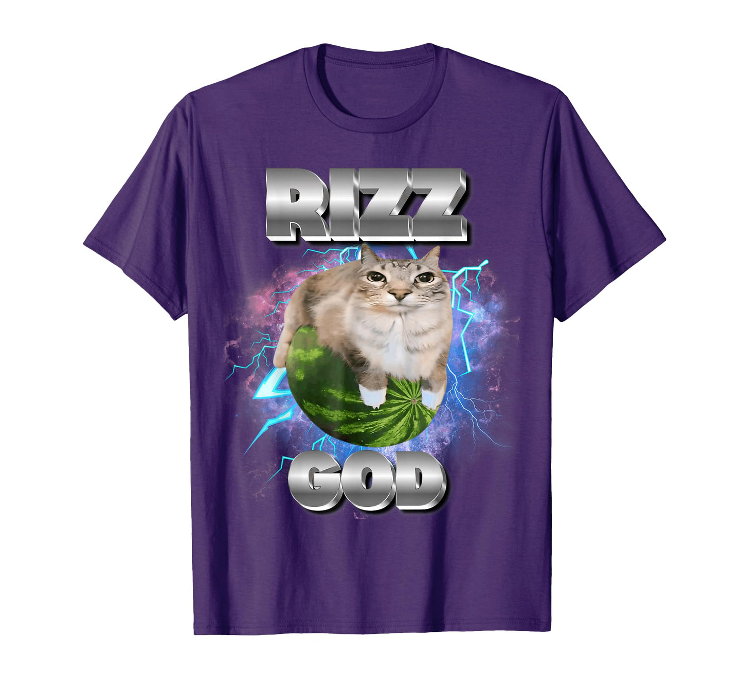 Rizz God Cat Meme Funny Memes Internet Memes Gen-Z Memes Kid T-Shirt