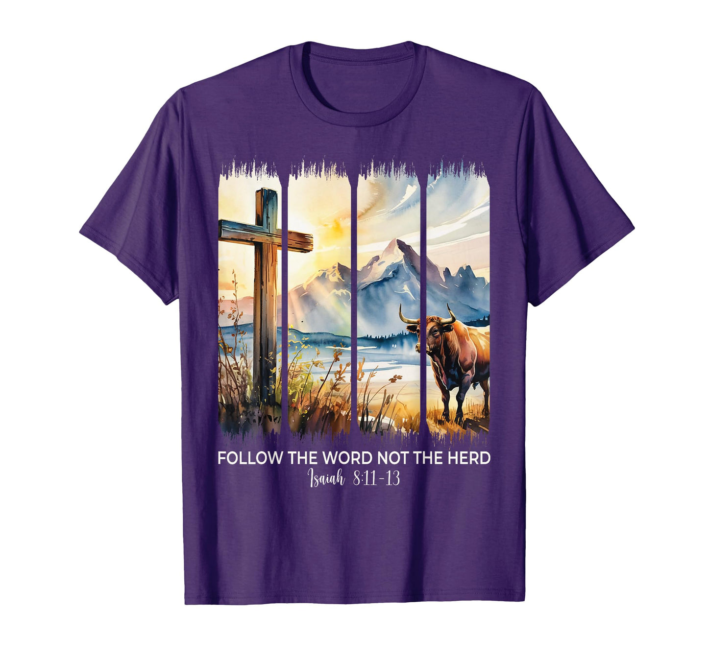 Follow The Word Not The Herd Christian Women Men Faith Bible T-Shirt
