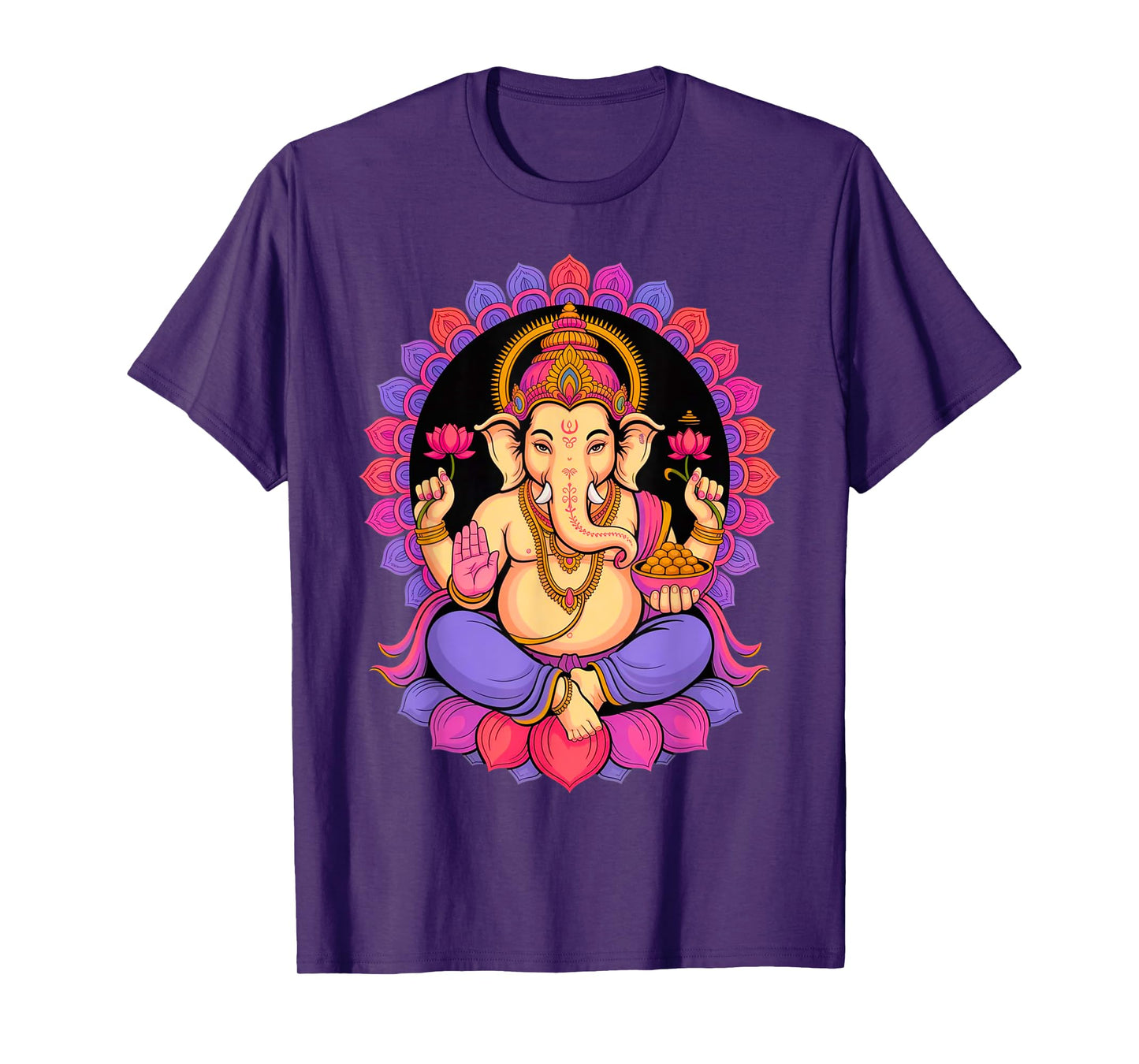 Hindu Ganesha Puja Elephant God India Meditation Yoga Murti T-Shirt