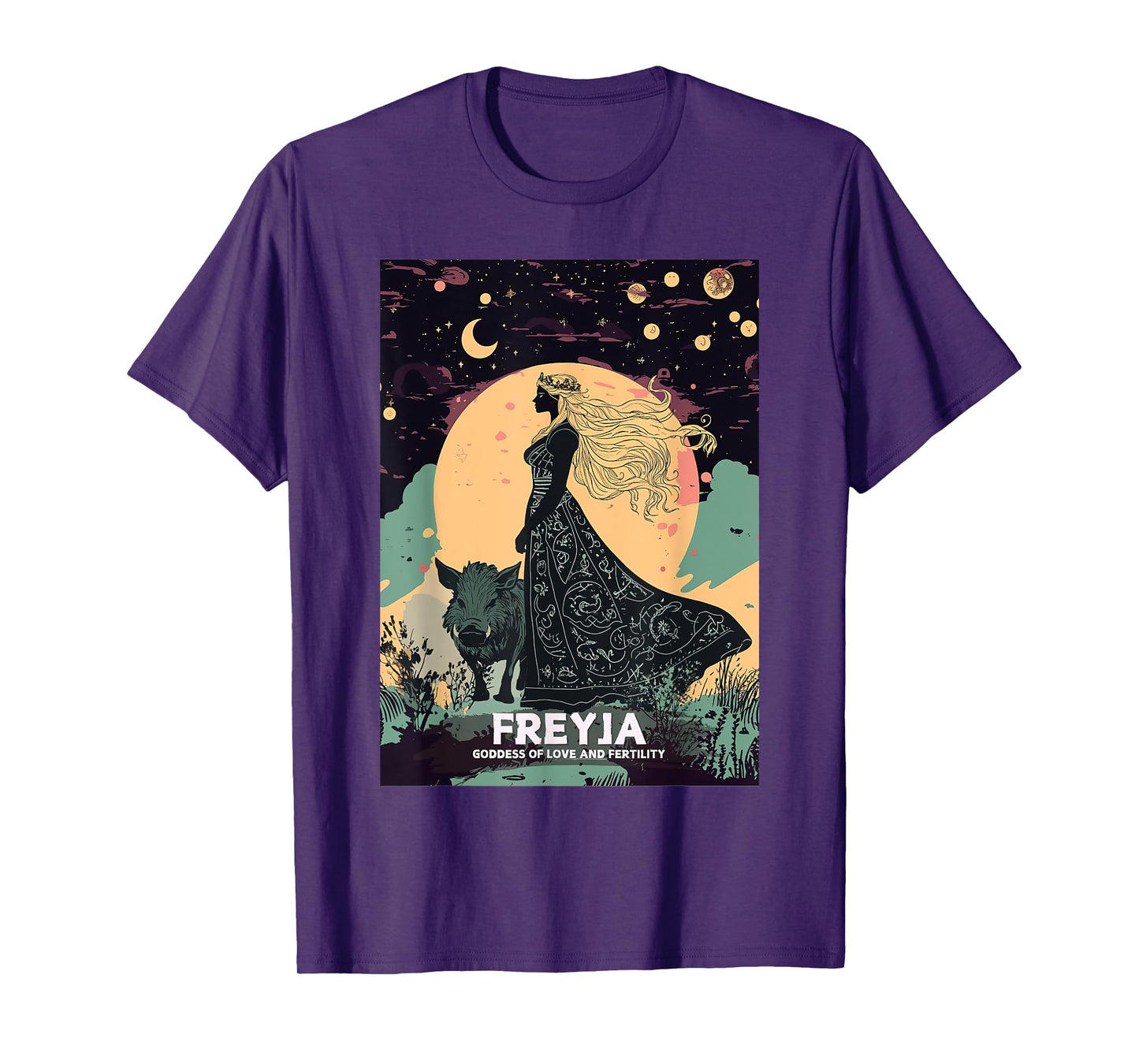 Freya Goddess Freyja Viking Norse Mythology Celtic Knot T-Shirt