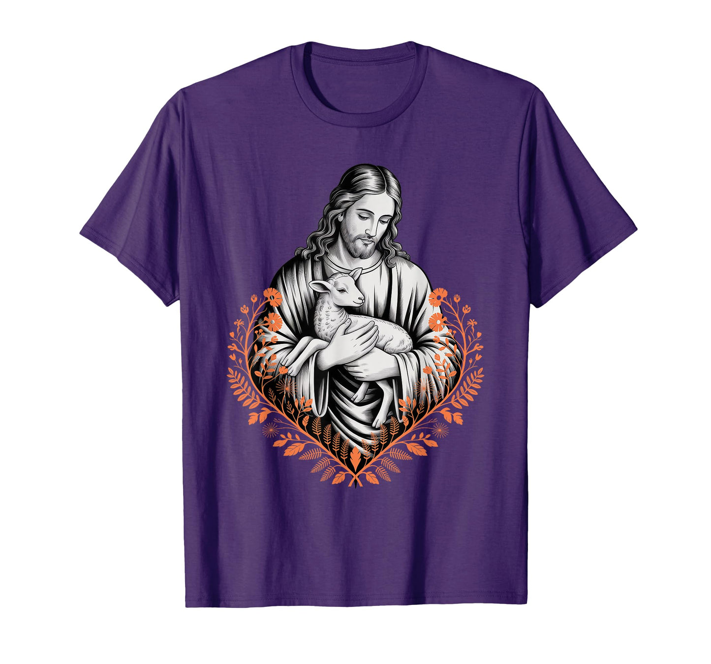 Jesus Holding Lamb God Shepard T-Shirt