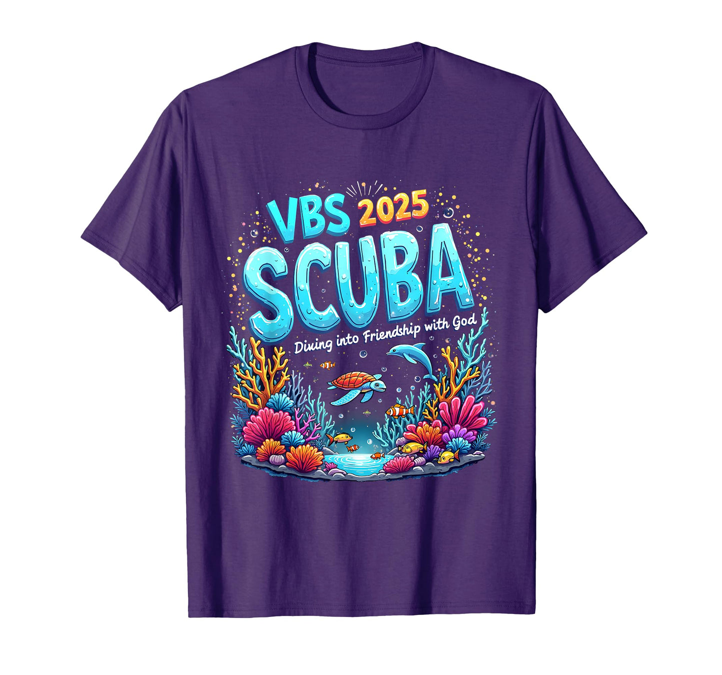 VBS 2025 Scuba Diving Into Friendship with God Christian T-Shirt
