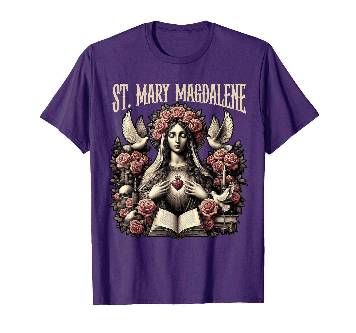 St. Mary Magdalene Catholic Mom Christian Jesus God Faith T-Shirt