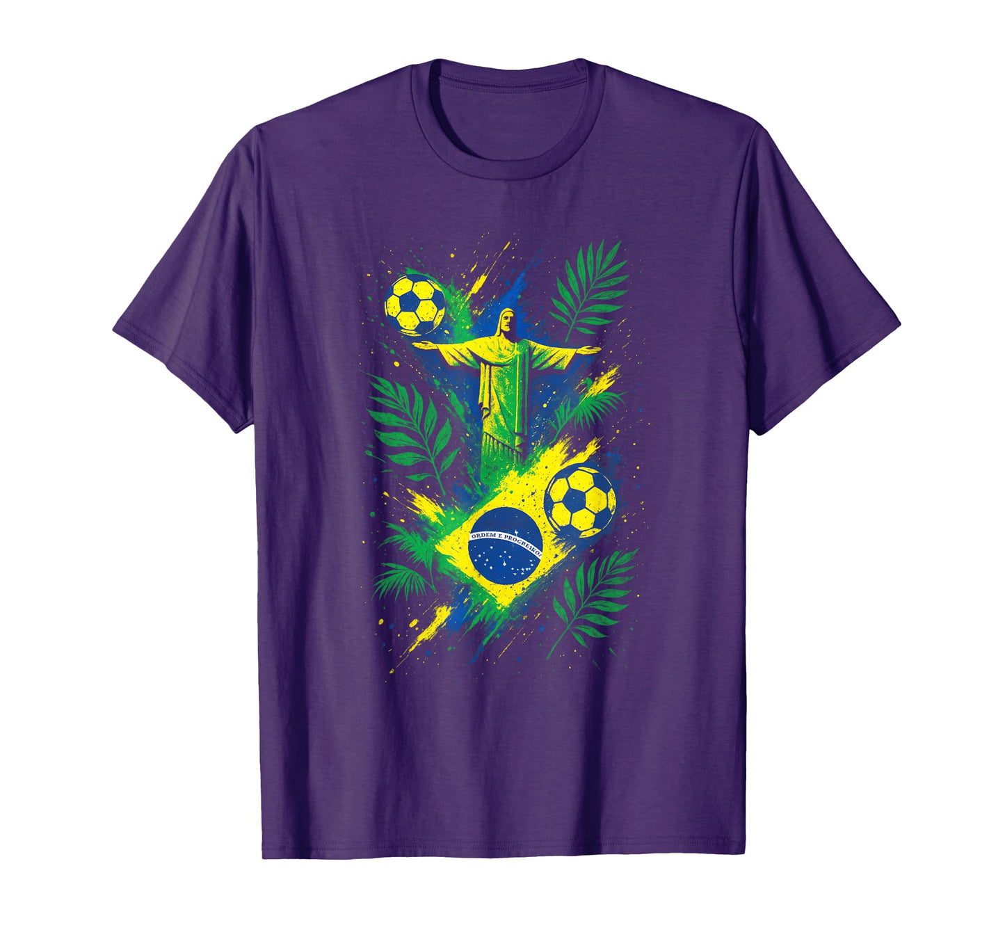 Soccer Brazil Football Christ Rio Culture T-Shirt