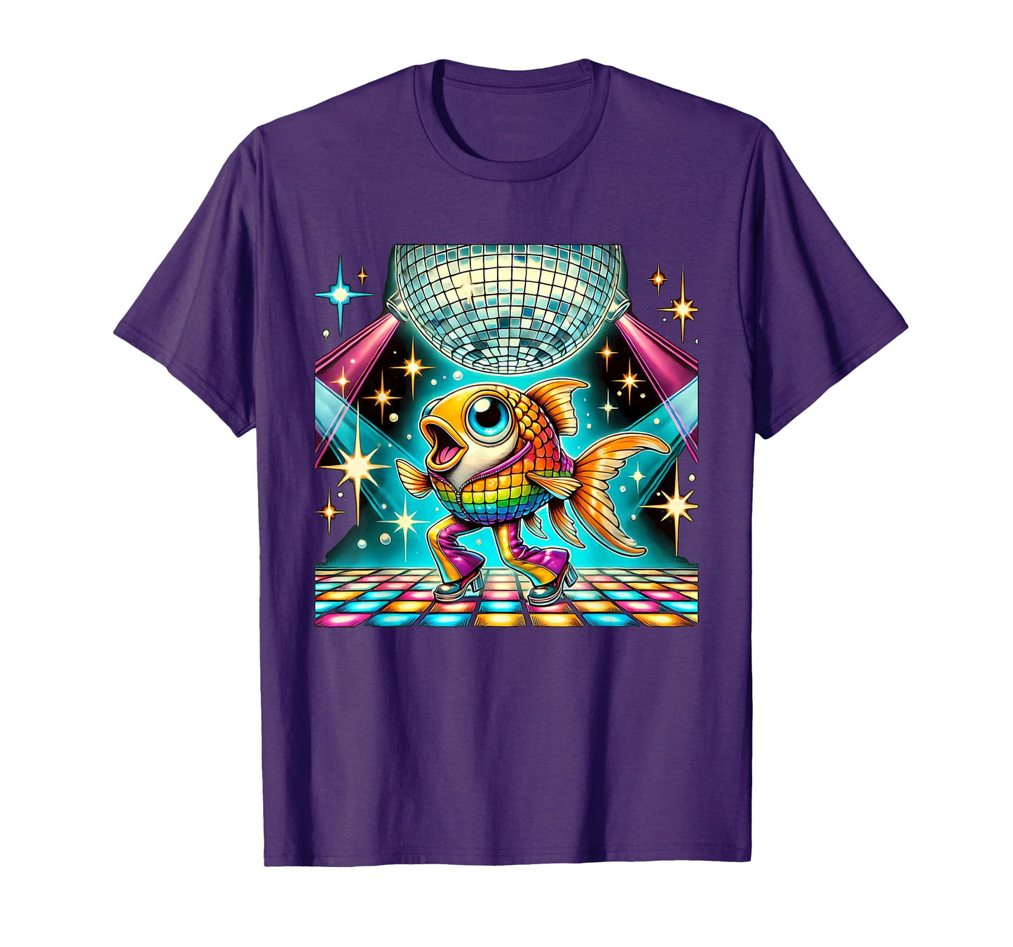 Aesthetic Fish Disco T-Shirt