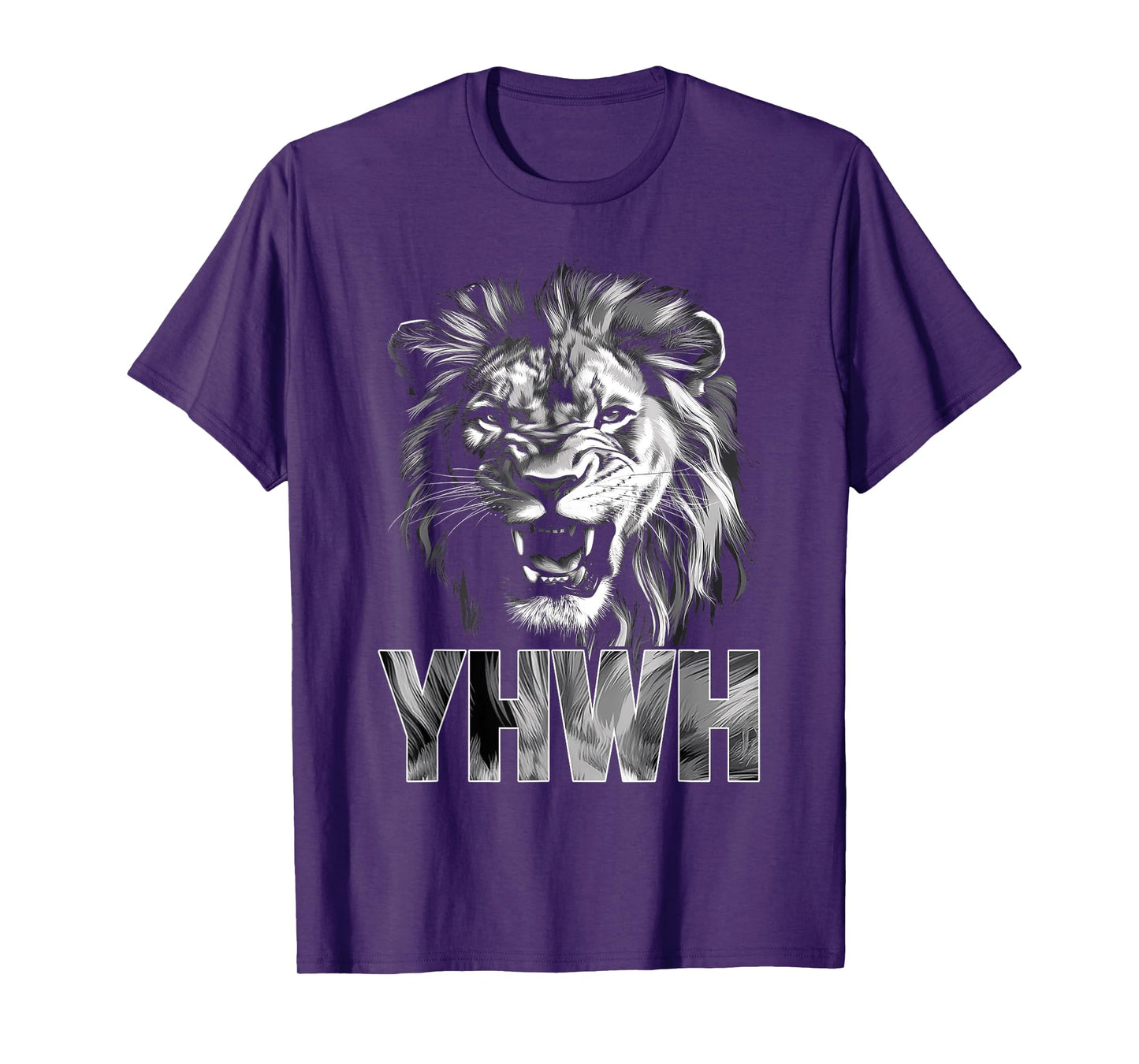 Yhwh Lion Of Judah Yahweh In Hebrew Jesus Christian T-Shirt