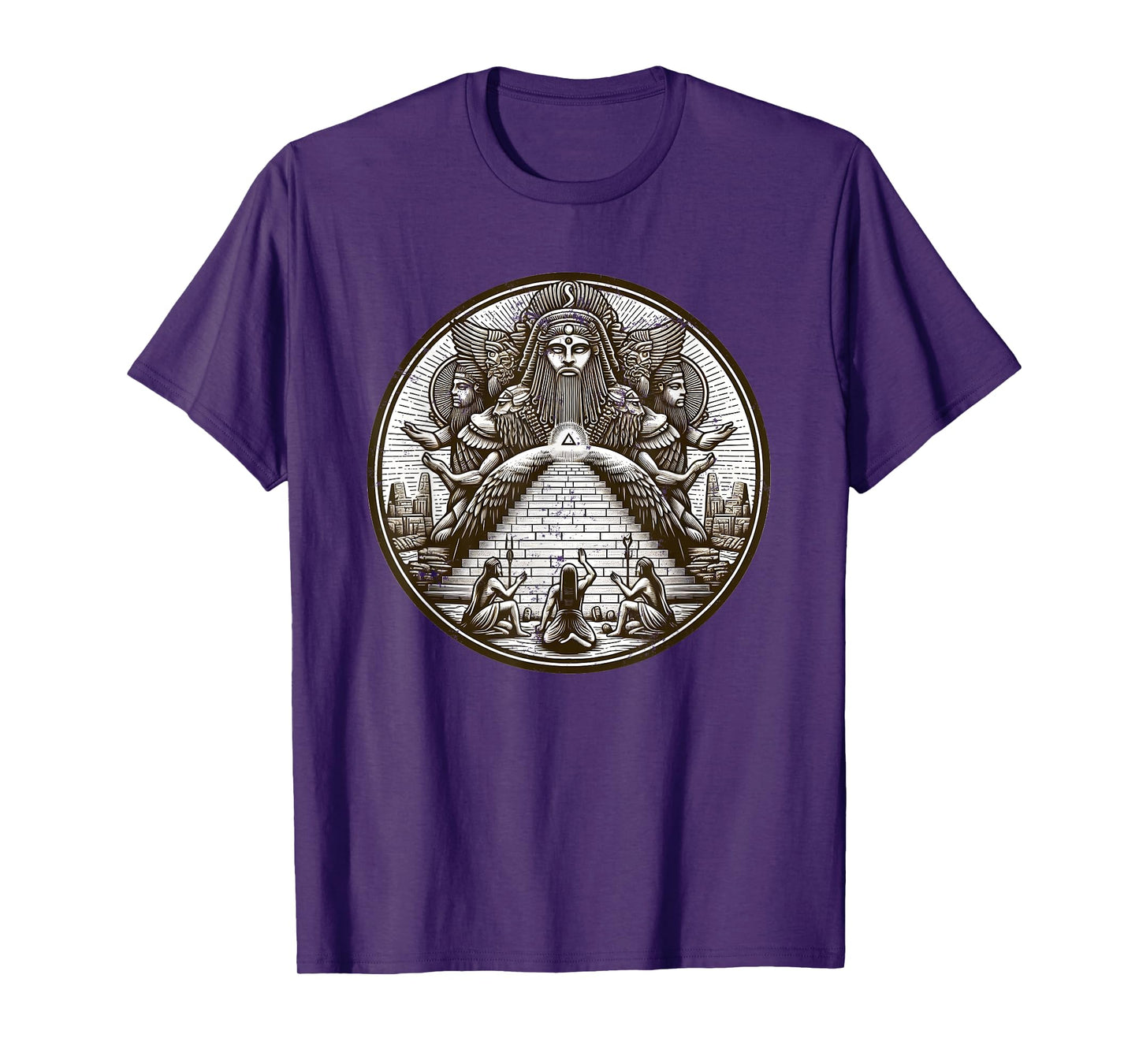 Anunnaki Sumerian Gods with Pyramid T-Shirt