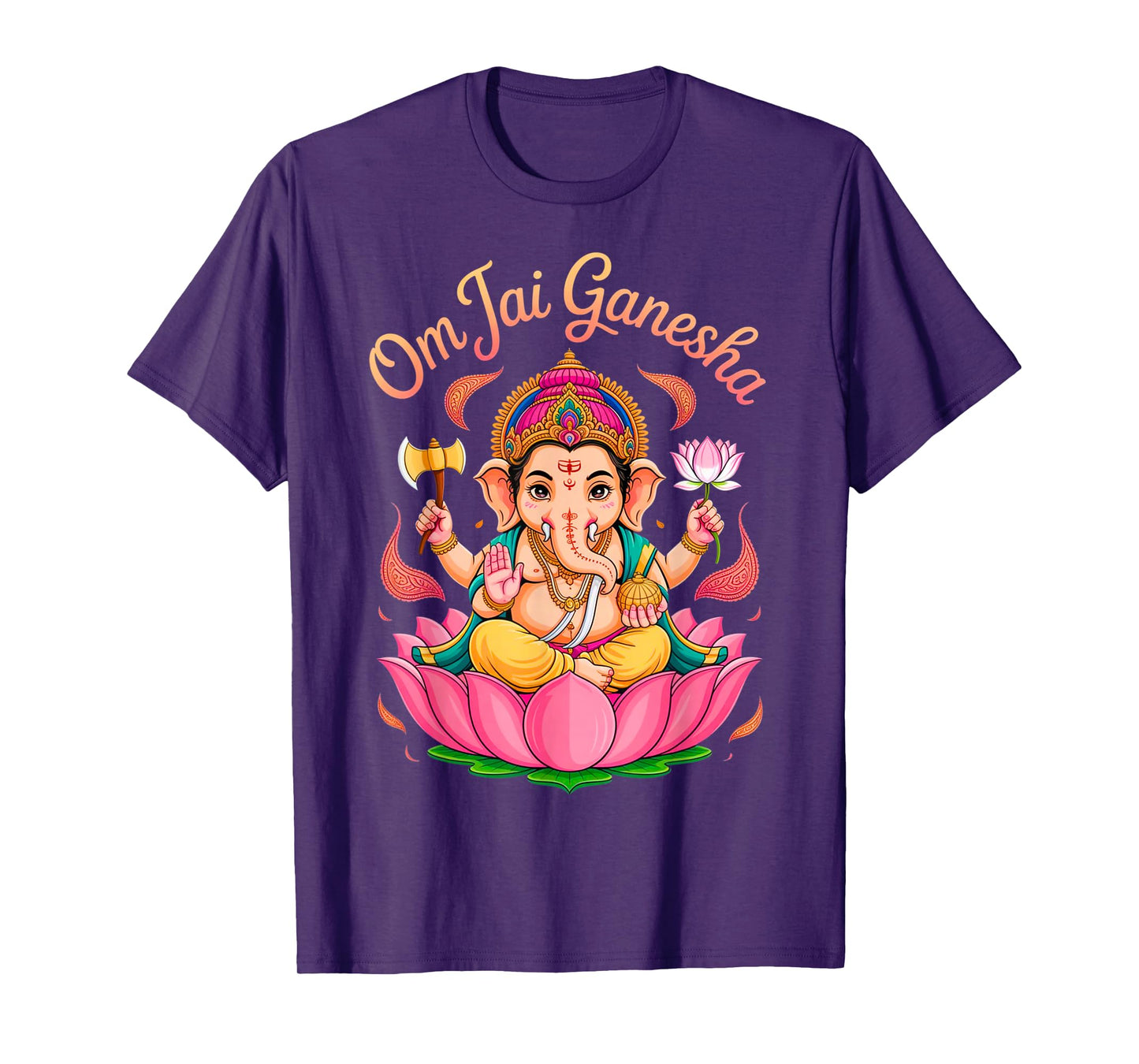 Hindu Ganesha Puja Elephant God India Meditation Yoga Murti T-Shirt
