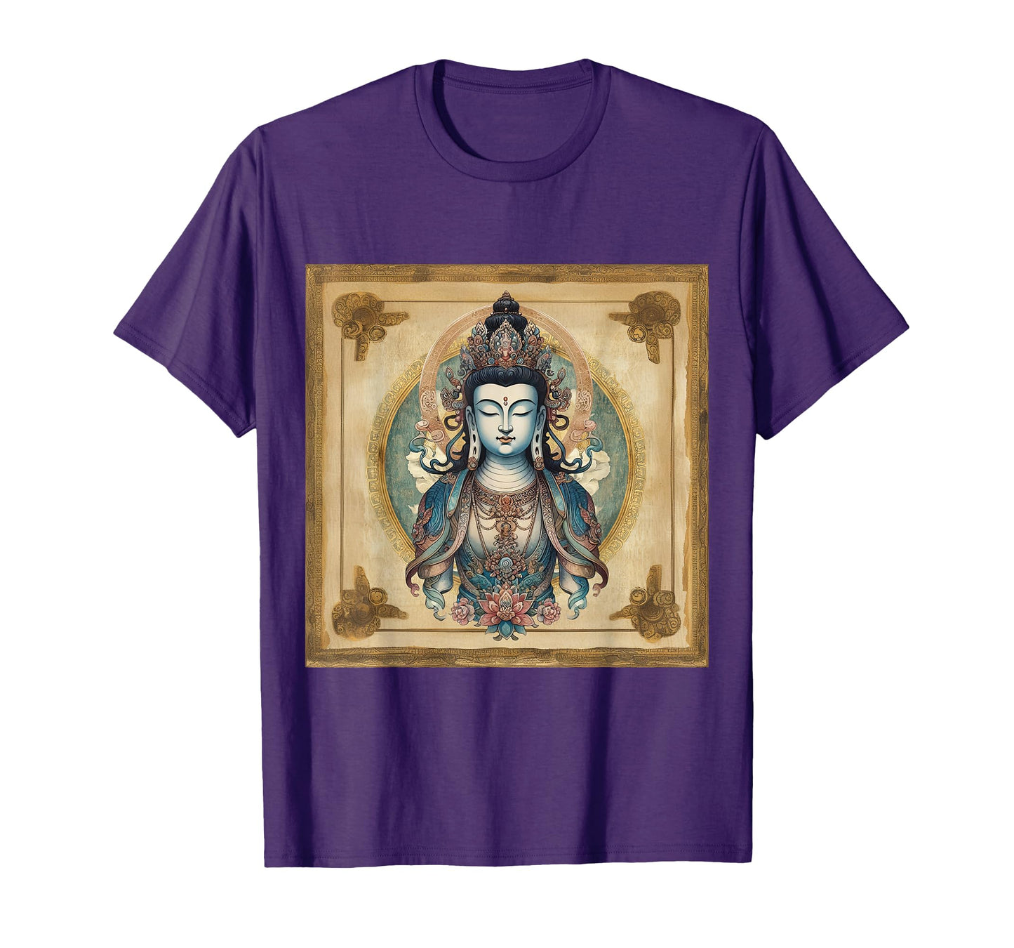 Avalokiteshvara Ancient Tibetan Buddhism Chenrezig Deity T-Shirt