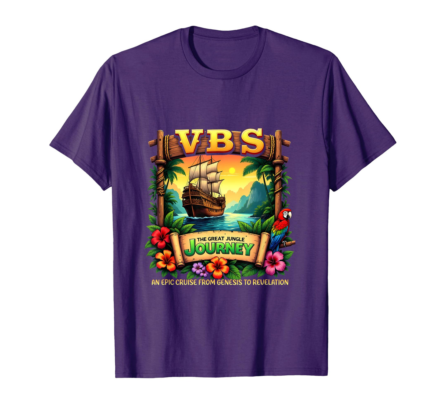 Jungle Journey VBS Campers Vacation Camp VBS 2025 Youth T-Shirt