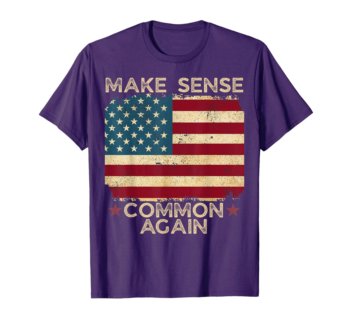 Make Sense Common Again Bold Political Sarcastic Quote T-Shirt