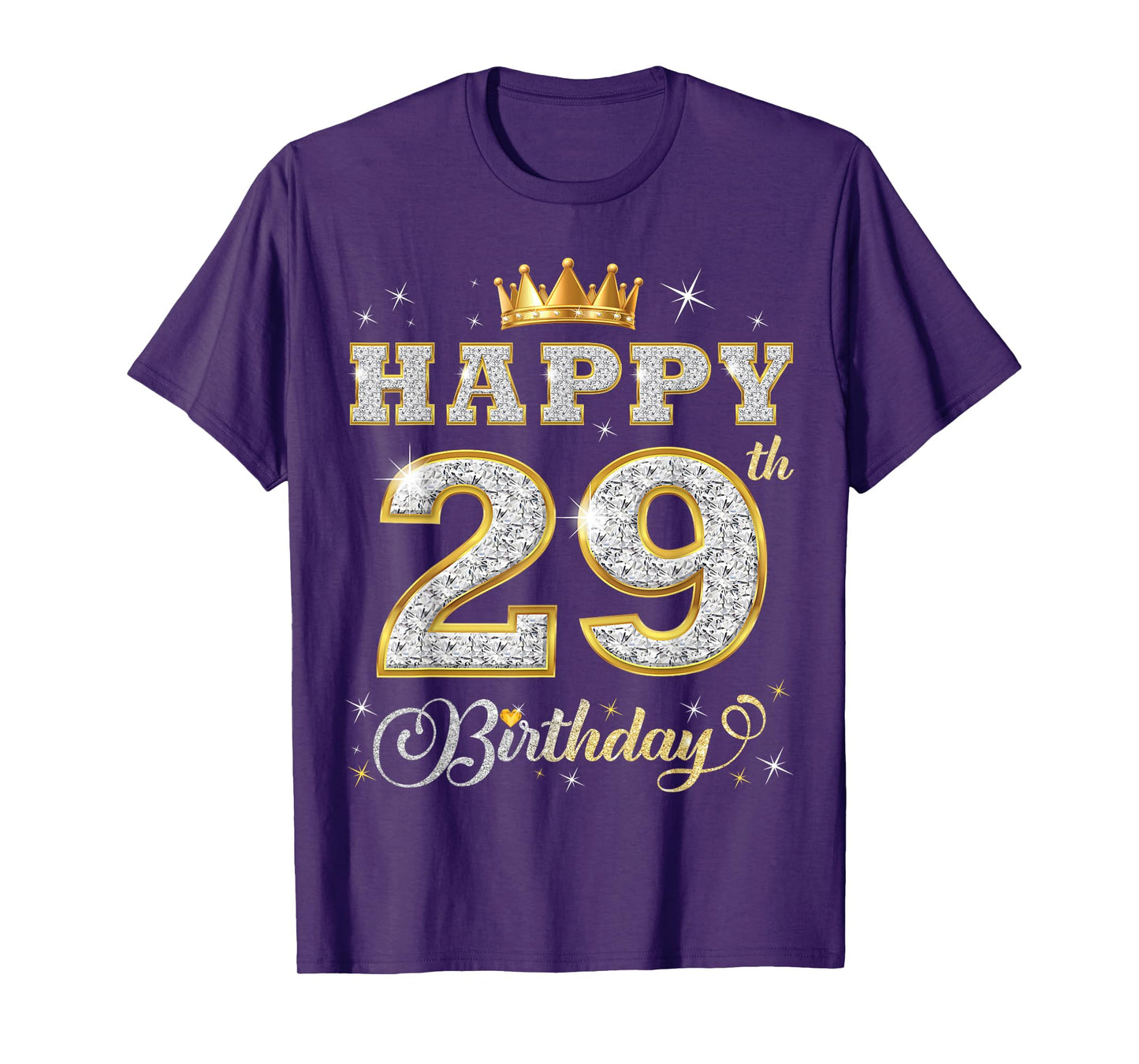 Happy 29th Birthday 29 Years Old Women Men Birthday Party T-Shirt