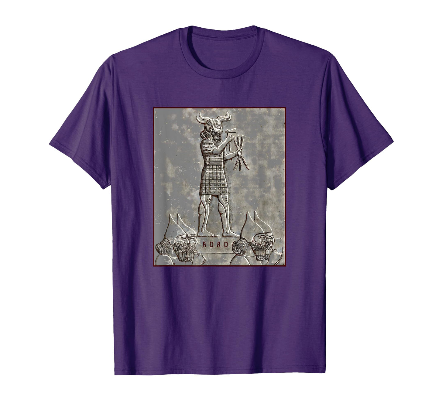 Adad Mesopotamian God of Tempest and Thunder Antique Art T-Shirt