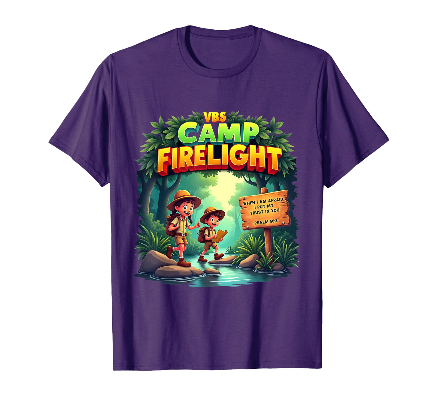 Firework 2025 VBS Camp Firelight Camp Vacation Bible School T-Shirt