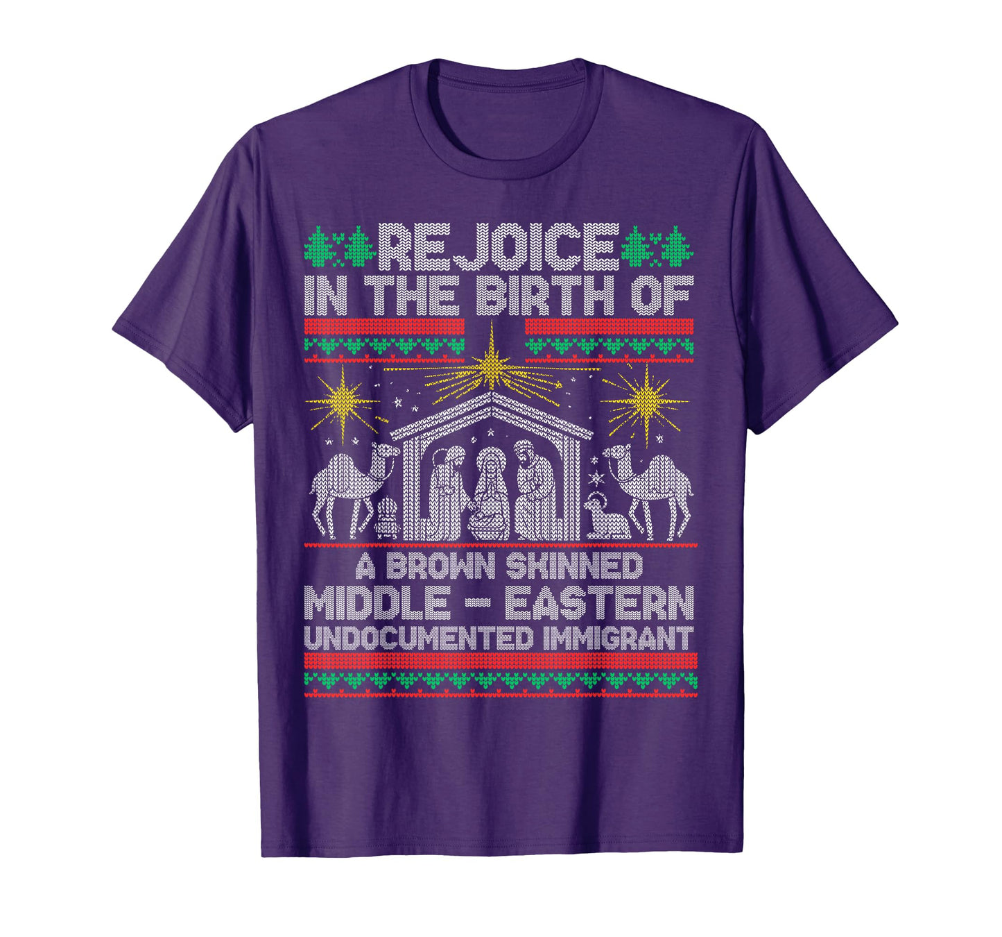Rejoice In The Birth Of A Brown Skinned Middle Eastern Jesus T-Shirt