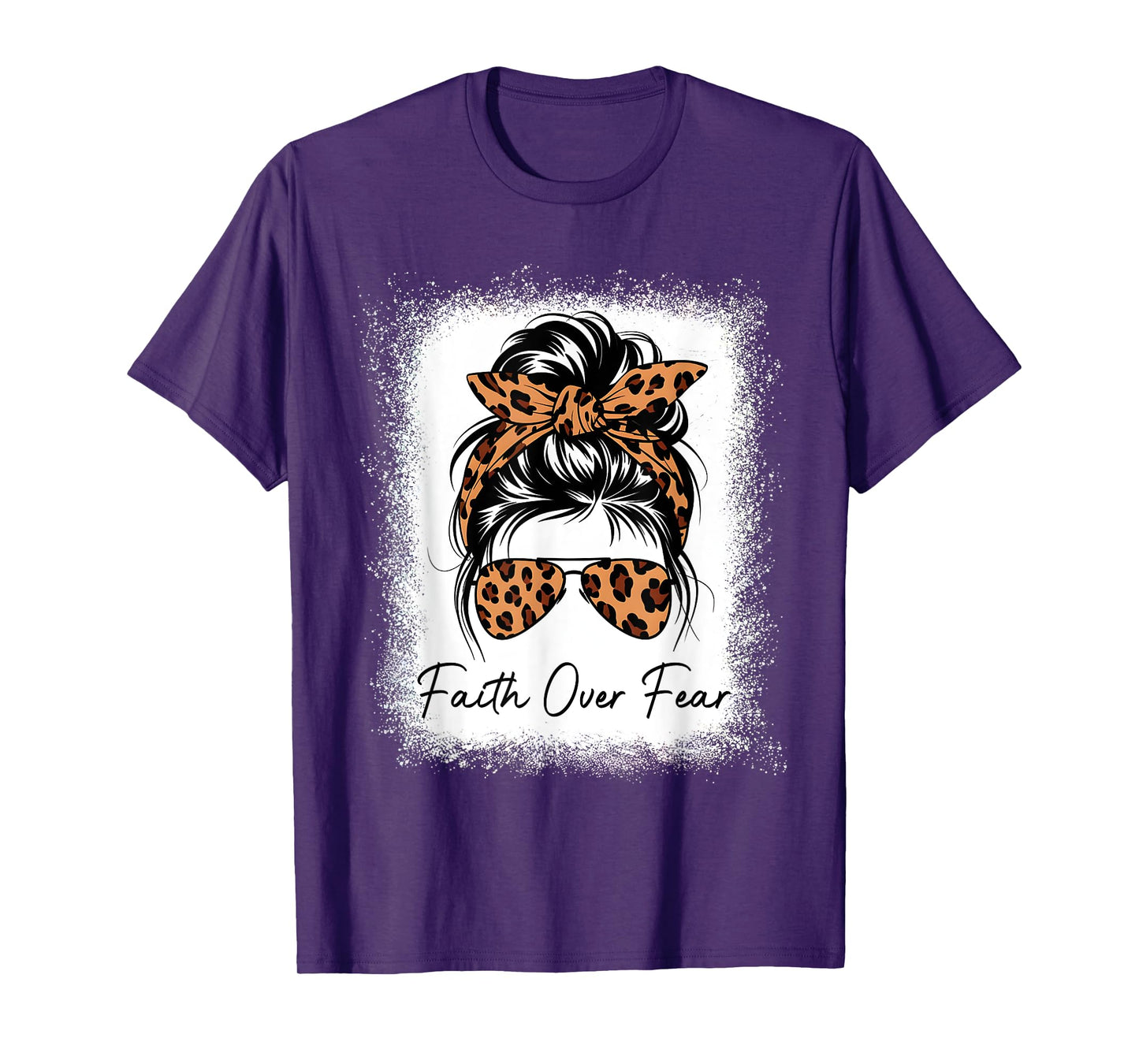 Love in Faith Loved Beyond Measure Christian Leopard Women T-Shirt