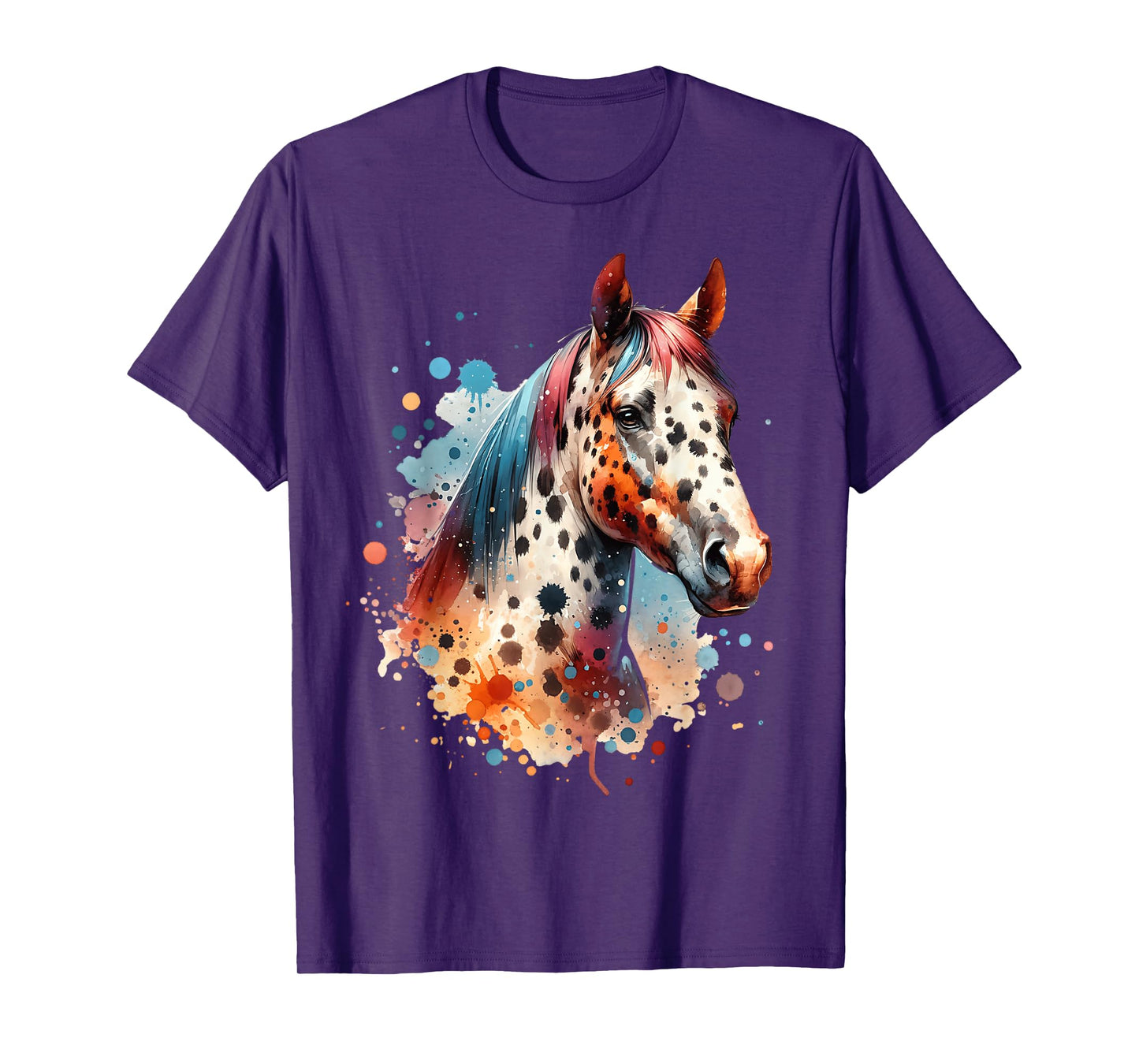 Appaloosa Motif For Men And Women Unisex-Adults Appaloosa Horse T-Shirt Black Small Short Sleeve T-Shirt