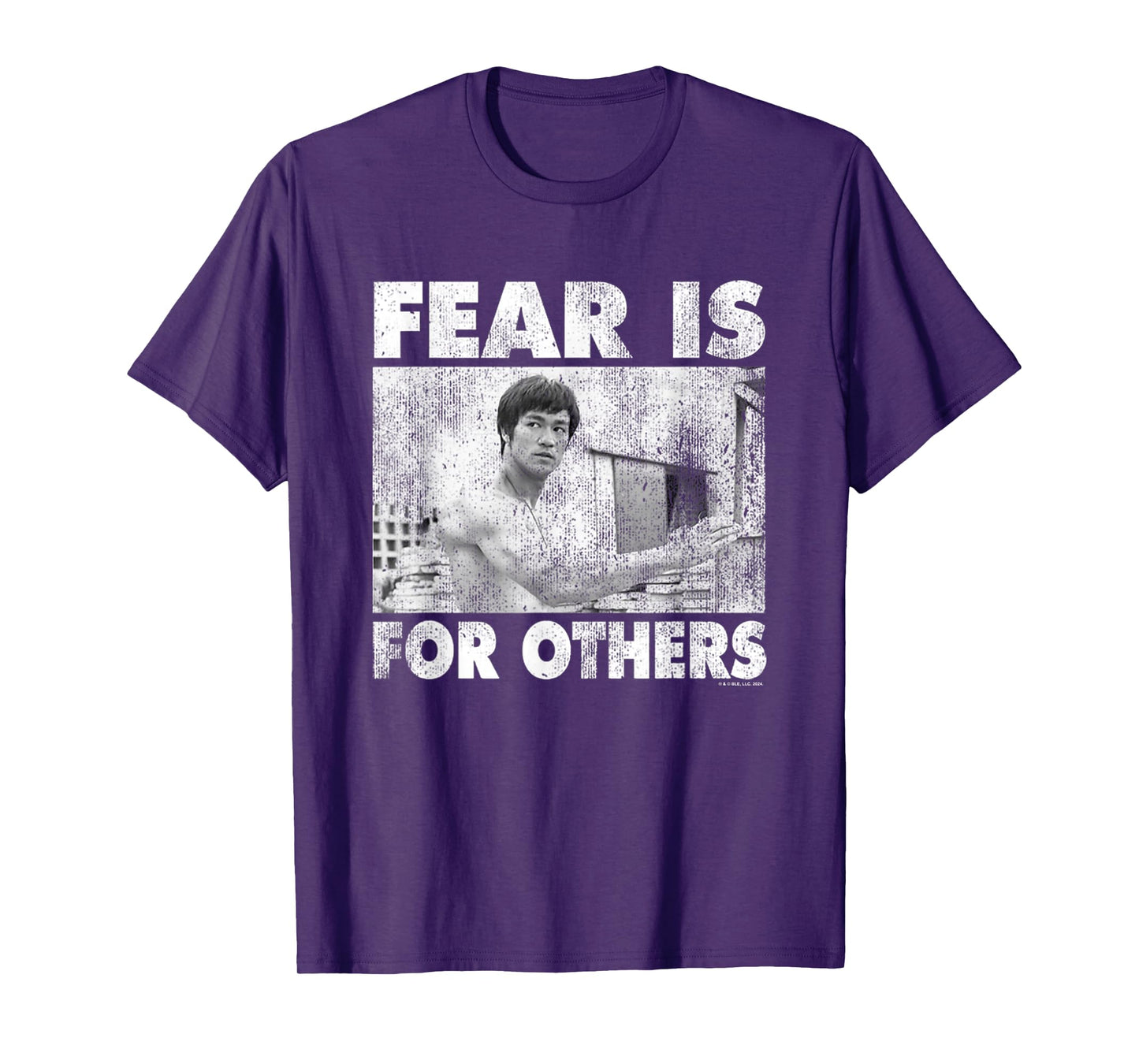 Bruce Lee Fear Is For Others Distressed Shot T-Shirt