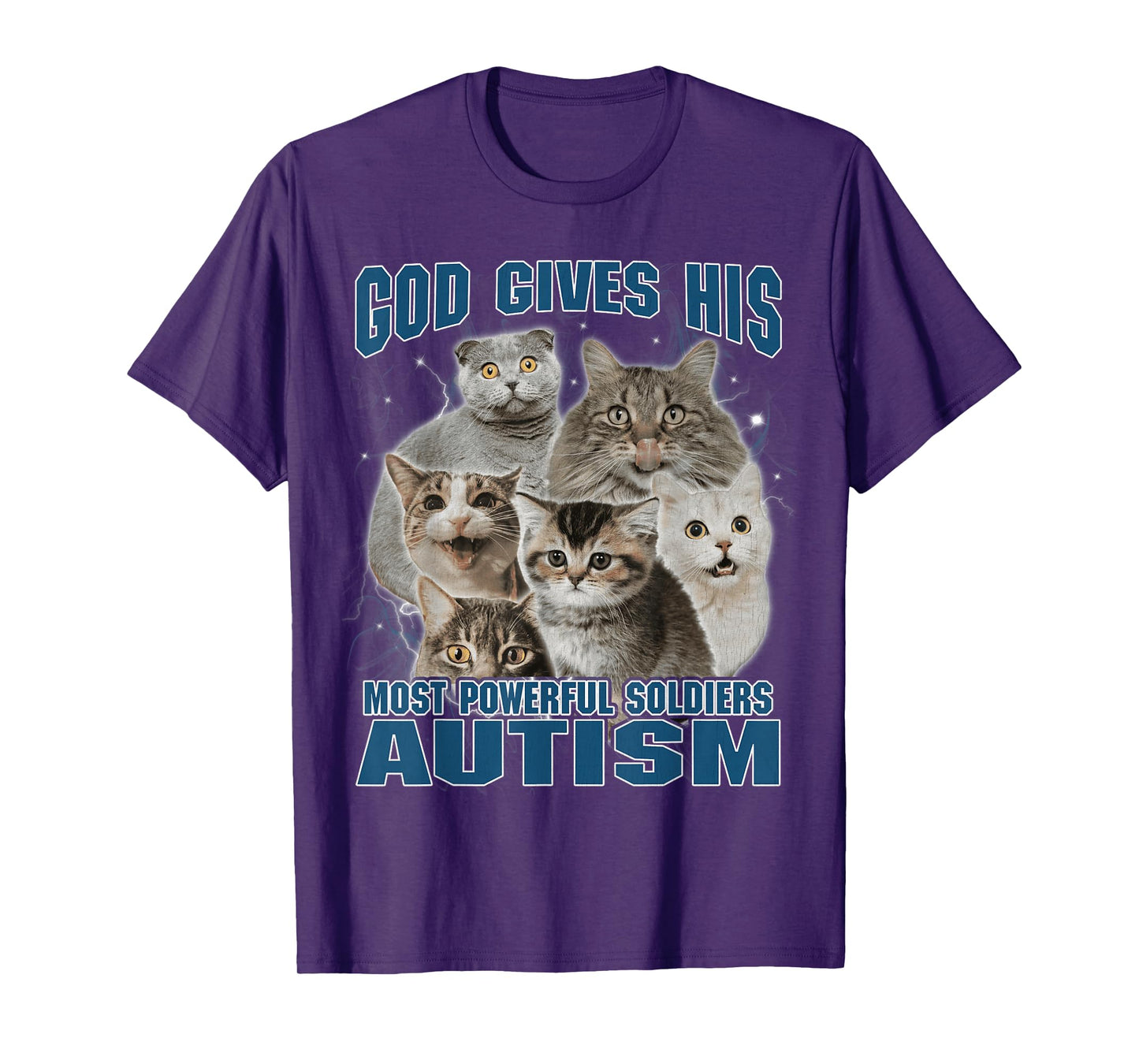 God Gives His Most Powerful Soldiers Autism Funny Bootleg T-Shirt