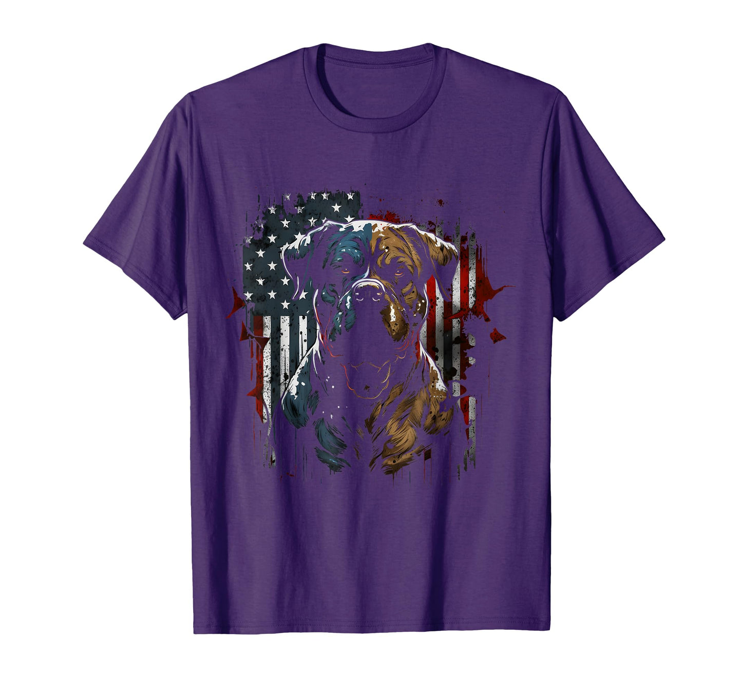 American Flag Dog Patriotic T-Shirt