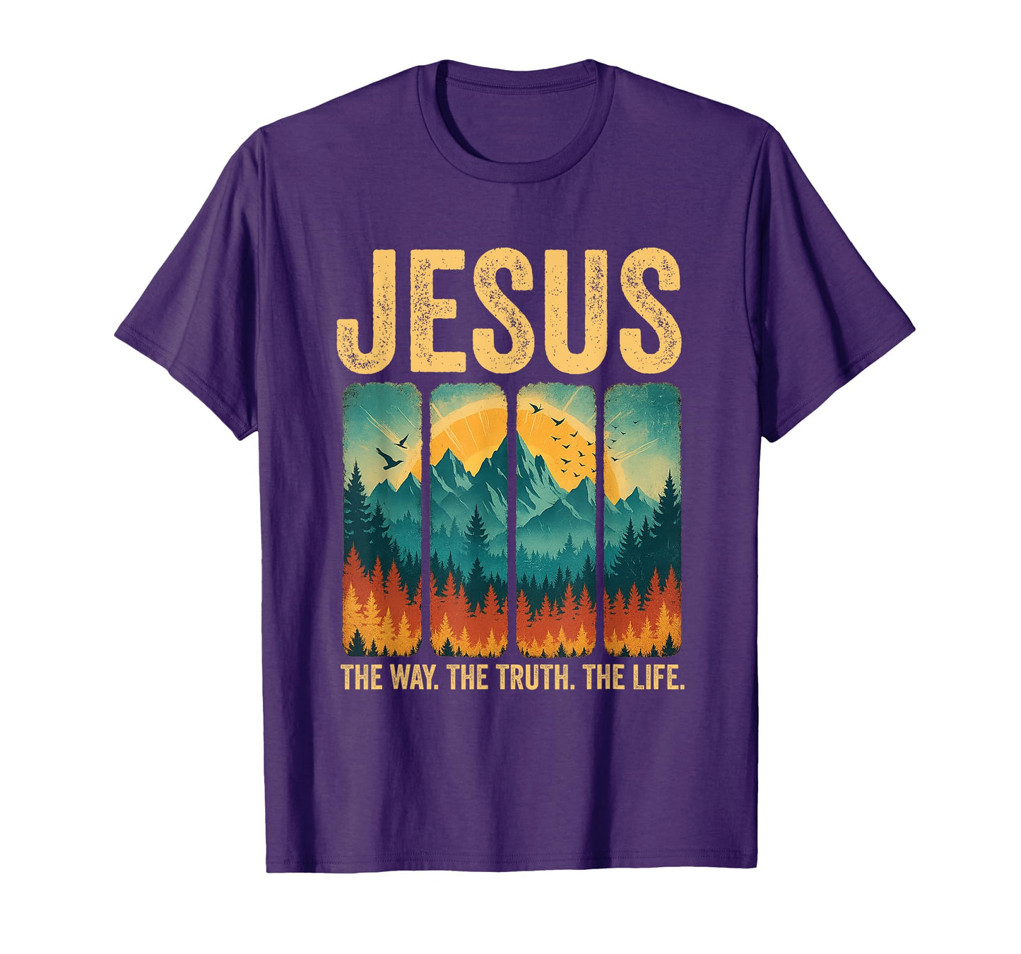 Jesus The Way Truth Life Women Men Kids Christian Worship T-Shirt