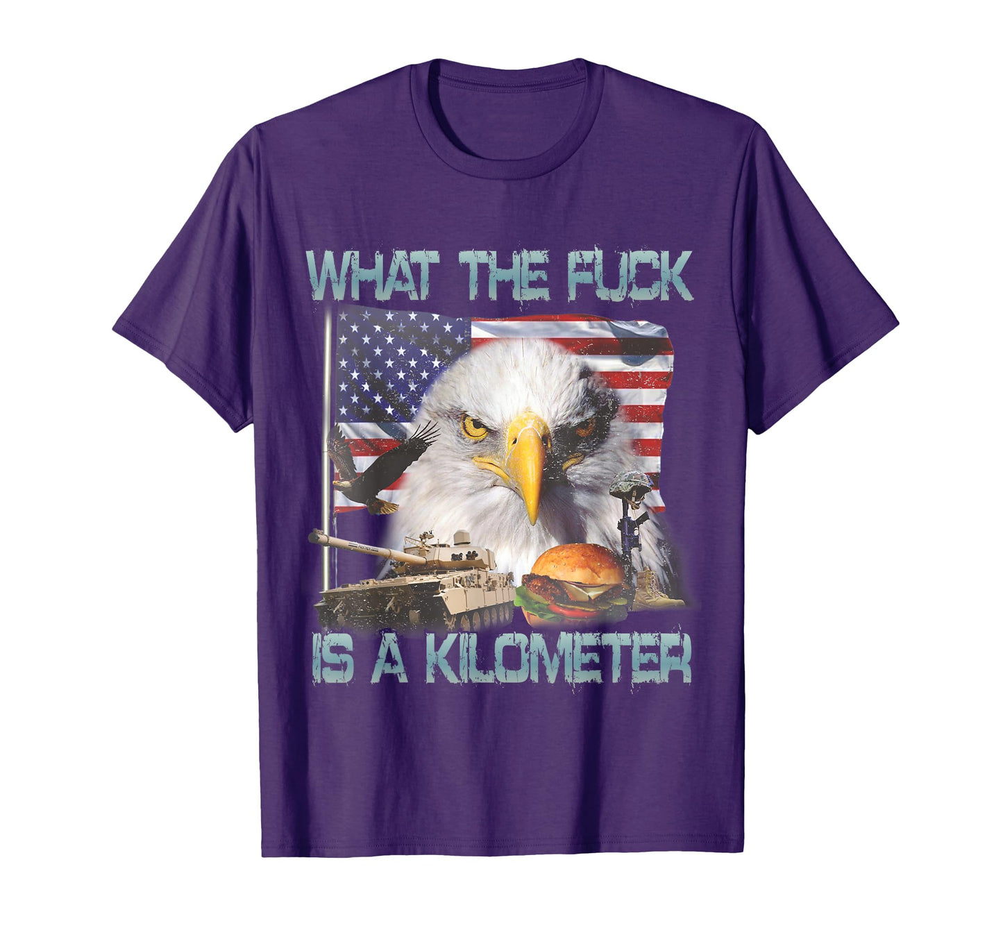 WTF What The Fck Is A Kilometer GeorgeWashington 4th of July T-Shirt