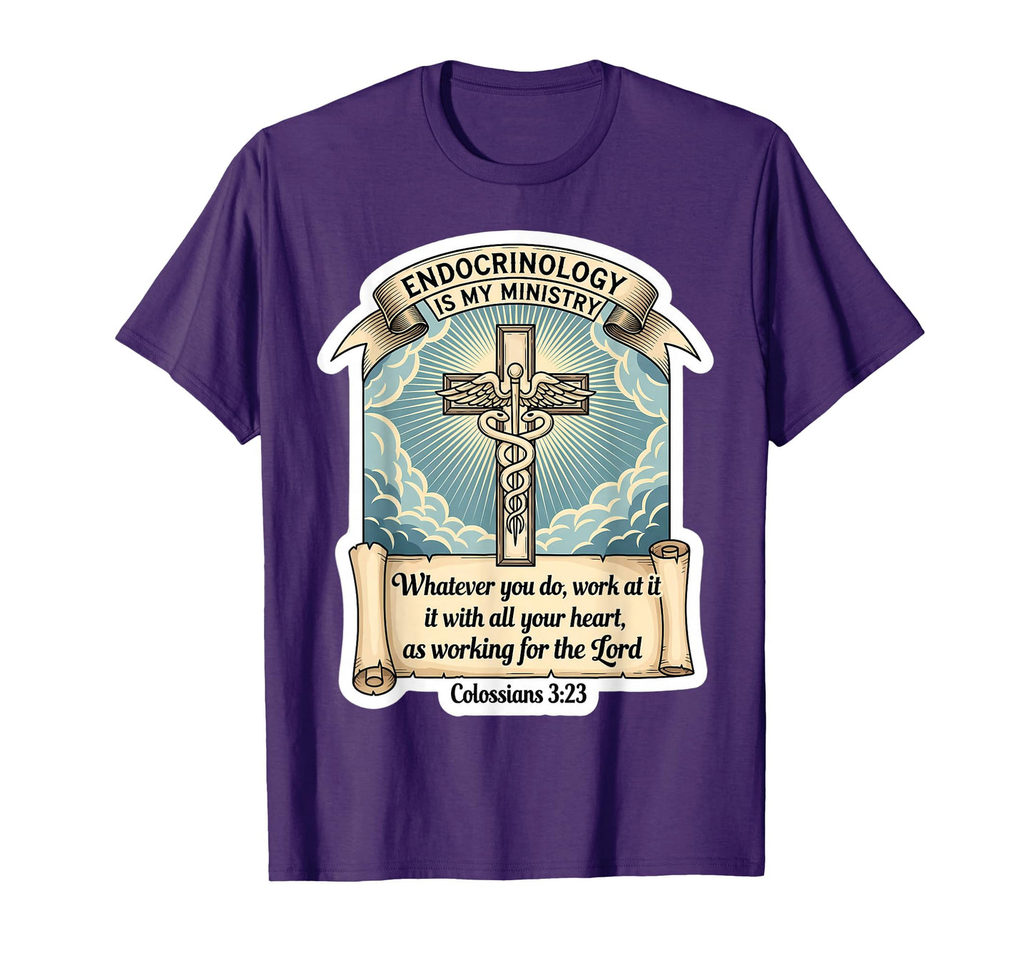 Christian Endocrinologist Endocrinology is My Ministry Jesus T-Shirt