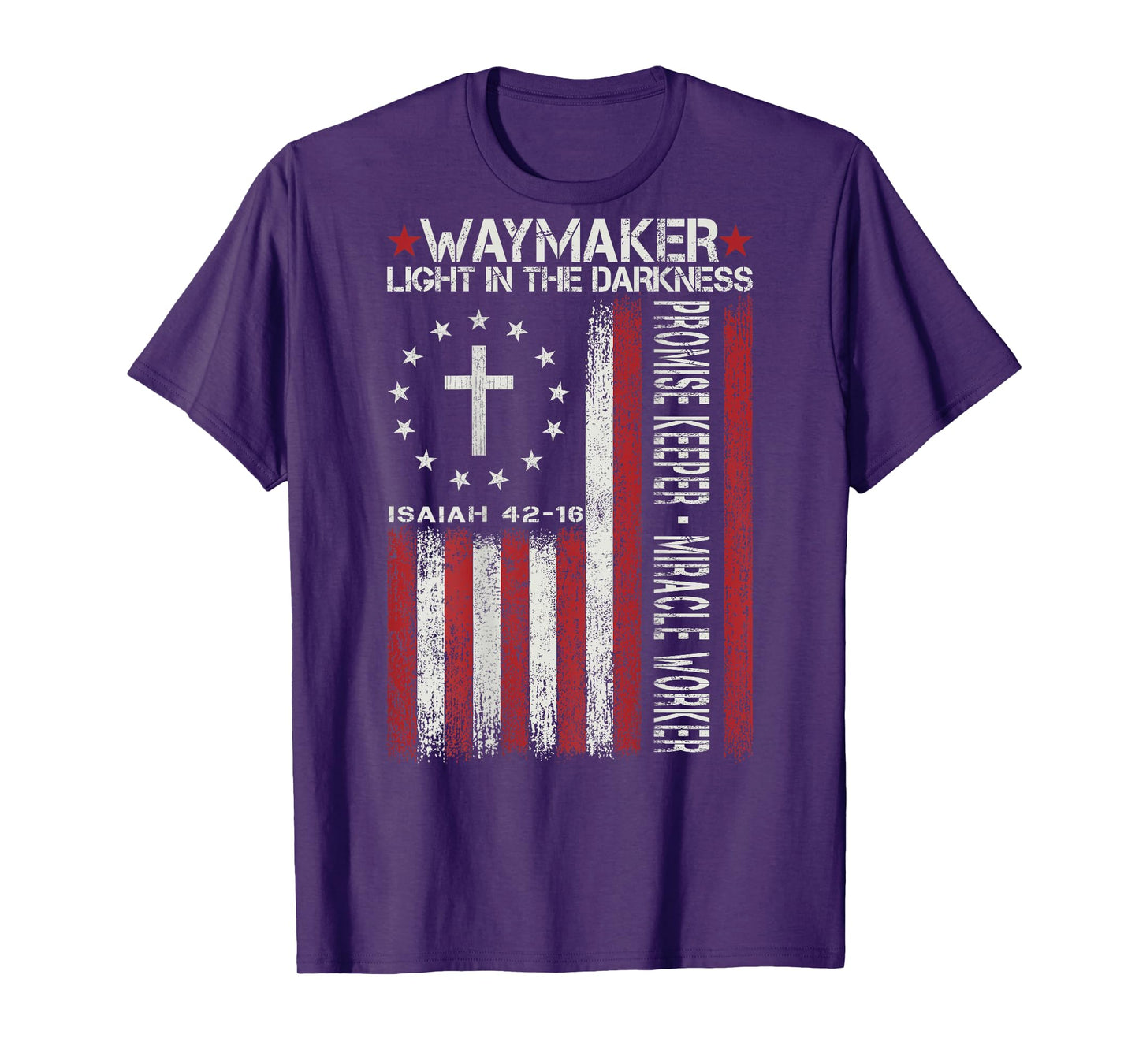 Waymaker God Jesus Christian Bible Faith Cross Religious T-Shirt
