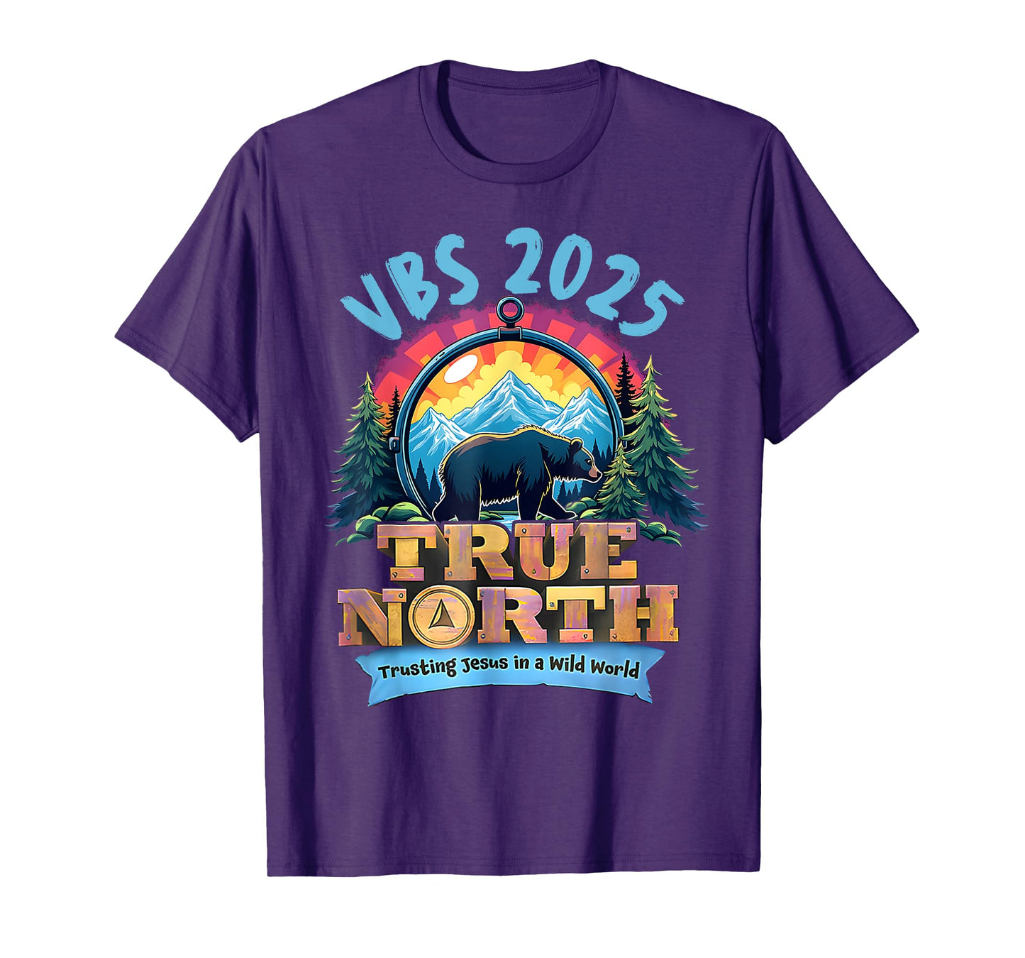 VBS 2025 True North Trusting Jesus Christian Summer Camp T-Shirt