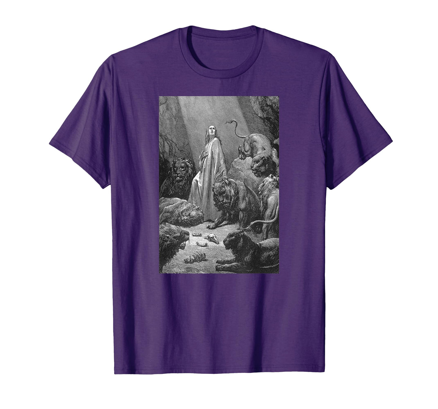 Gustave Dore Daniel in the Lions Den T-Shirt