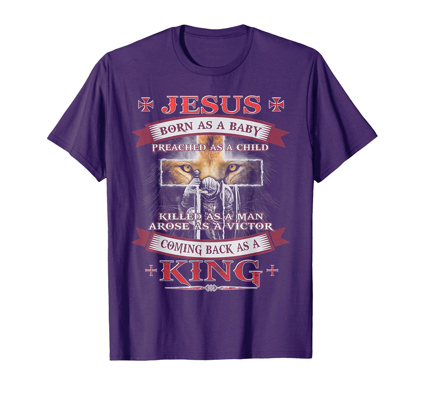 Jesus Born As A Baby Preached As A Child Christian T-Shirt