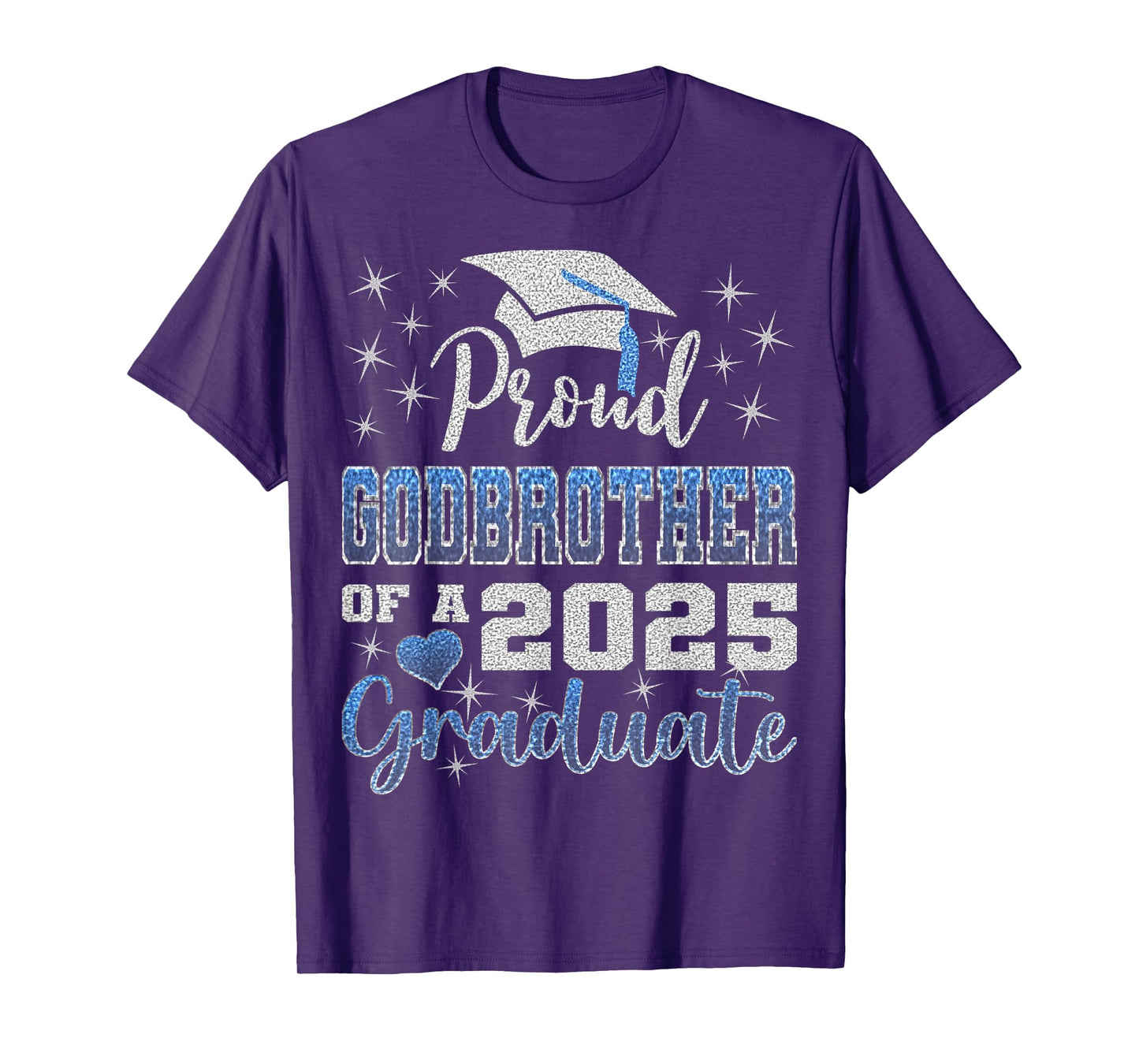Super Proud Godbrother of 2025 Graduate Awesome Family T-Shirt