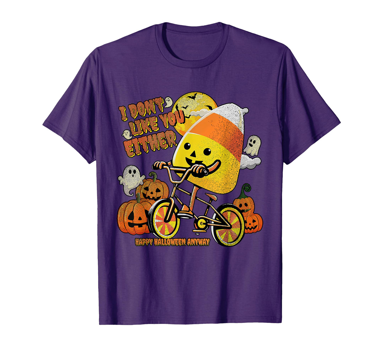 Halloween Costume Team Candy Corn I Don't Like You Either T-Shirt
