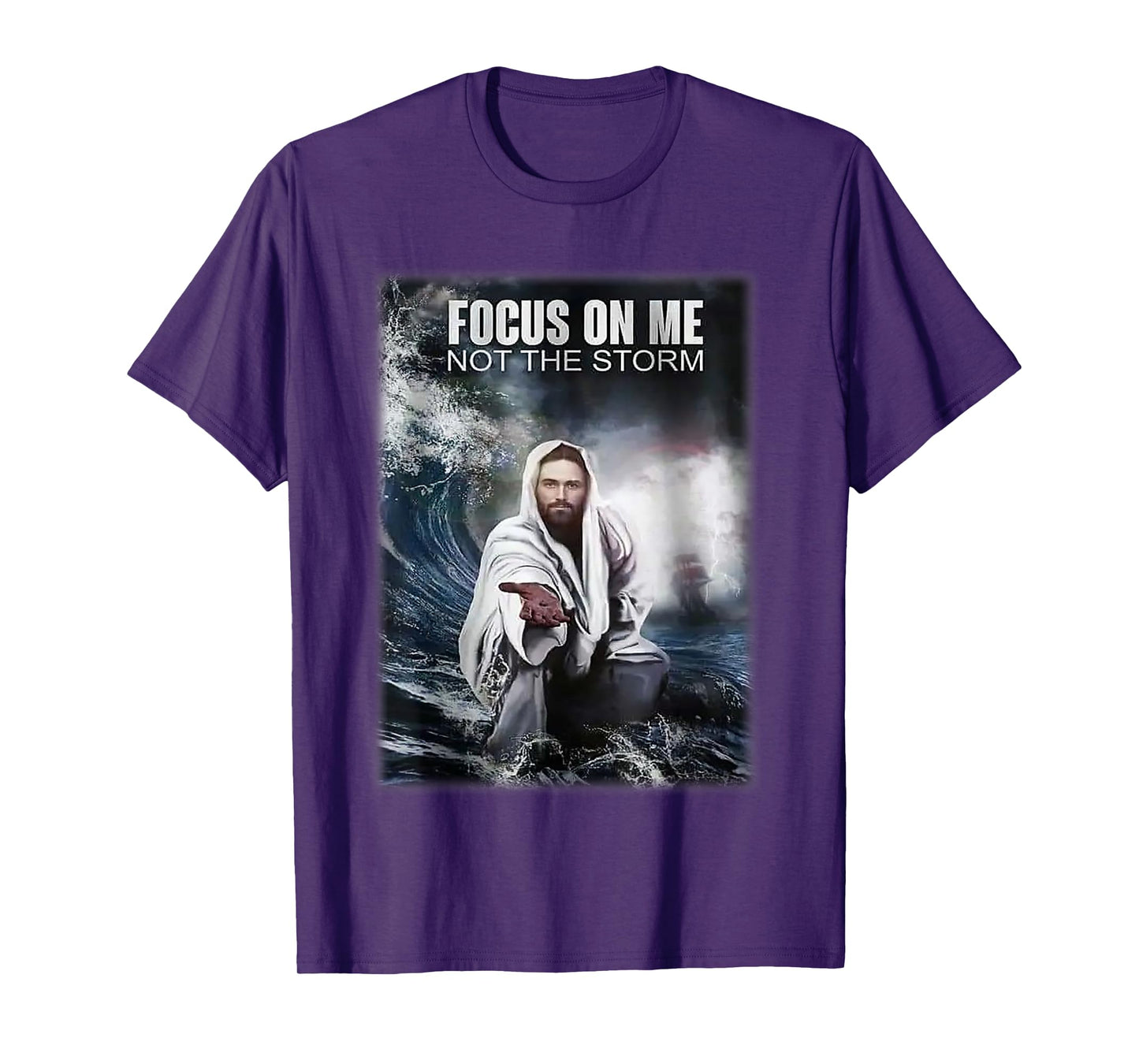 Focos on me not the storm Jesus T-Shirt