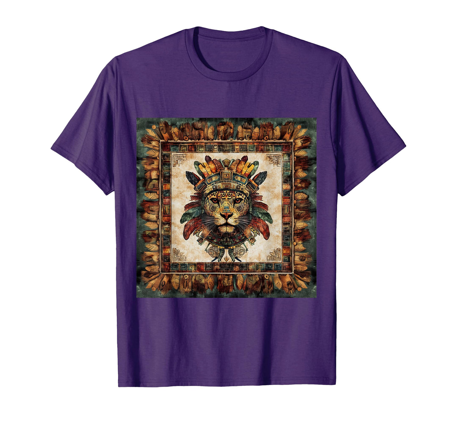 Jaguar Warrior Mayan Aztec Deity Tribal Culture T-Shirt